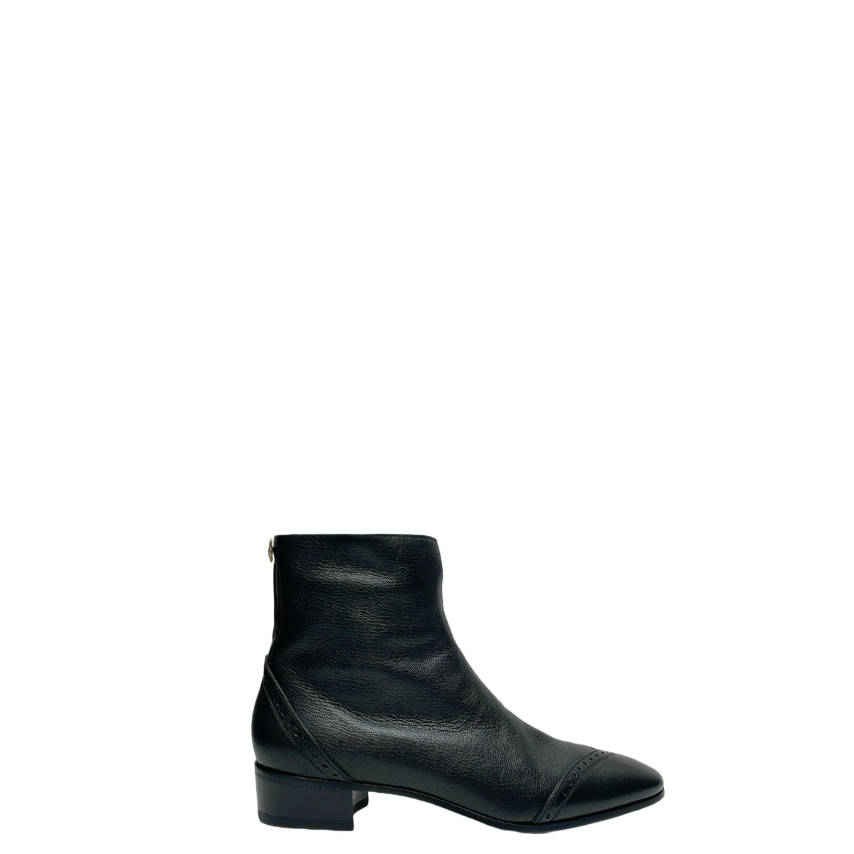 GUCCI AUROVILLE HALF HORSEBIT WINGTIP ANKLE BOOTS