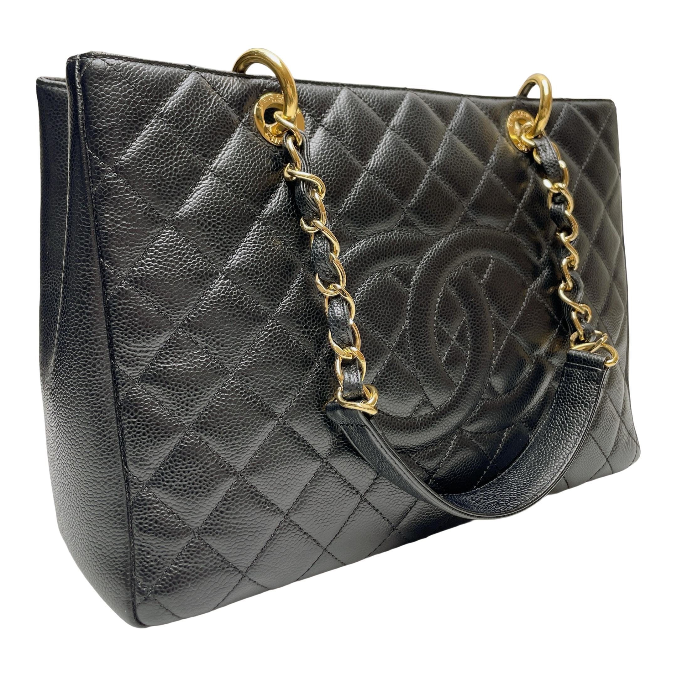 CHANEL GRAND SHOPPING TOTE IN GHW