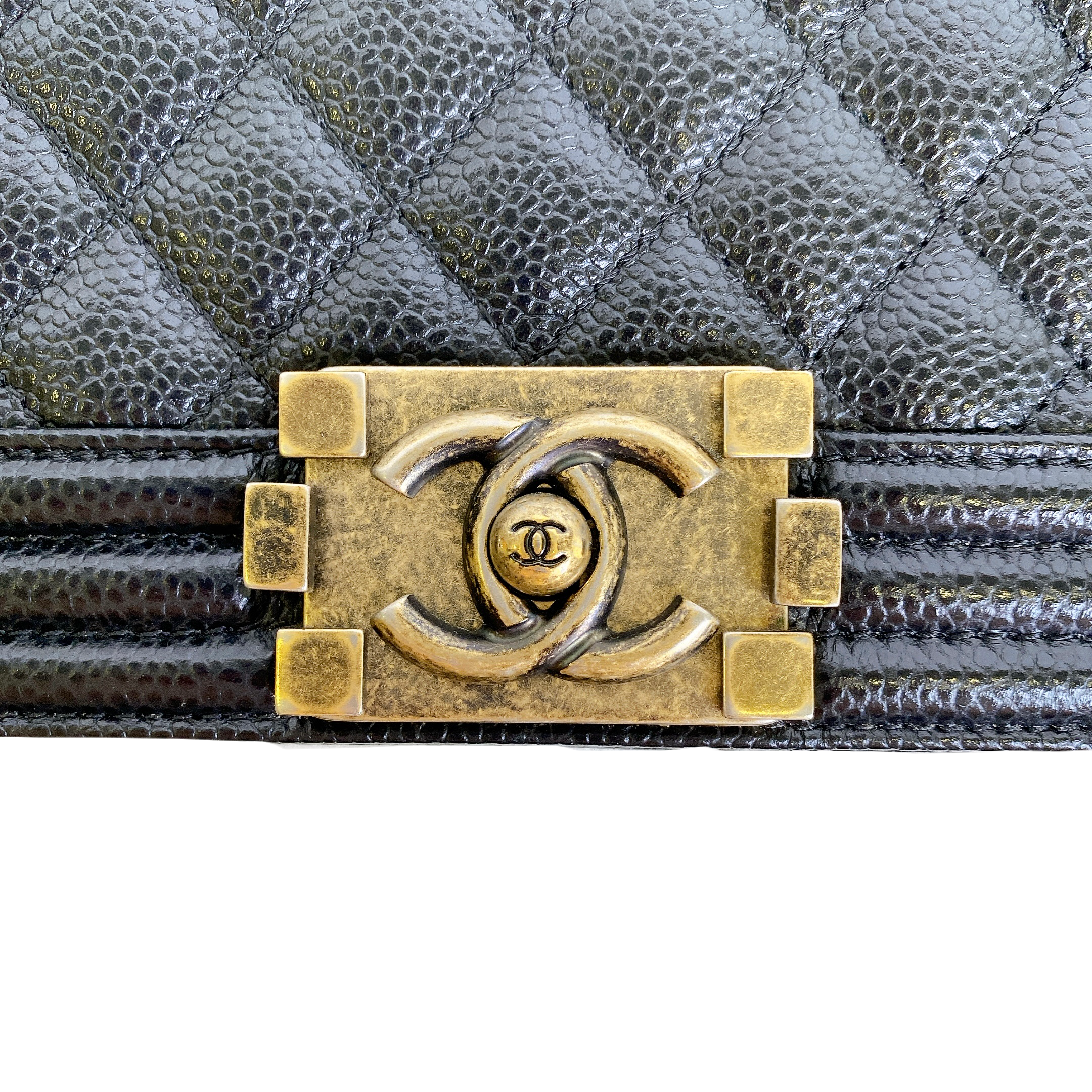 CHANEL LE BOY MEDIUM IN BLACK