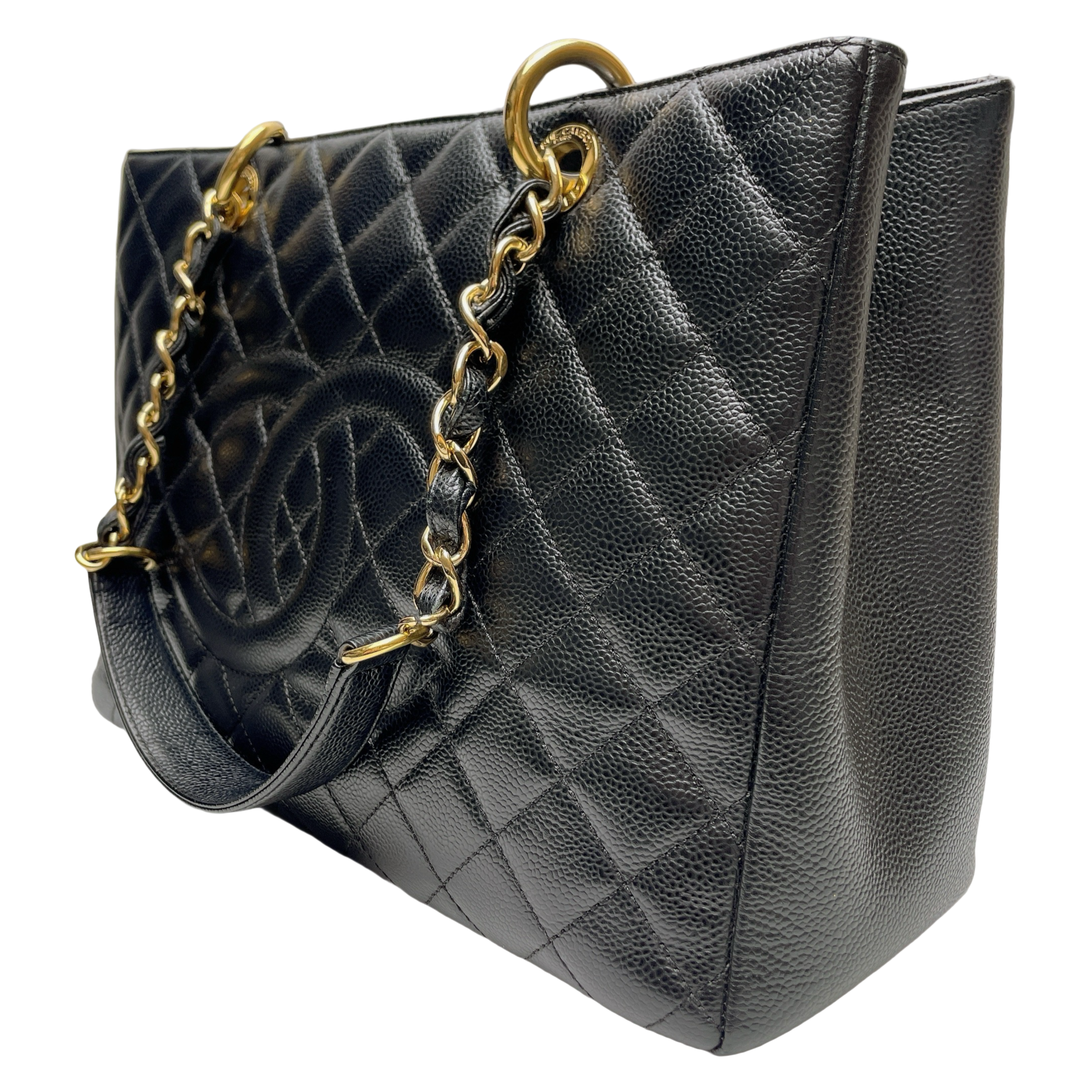 CHANEL GRAND SHOPPING TOTE IN GHW