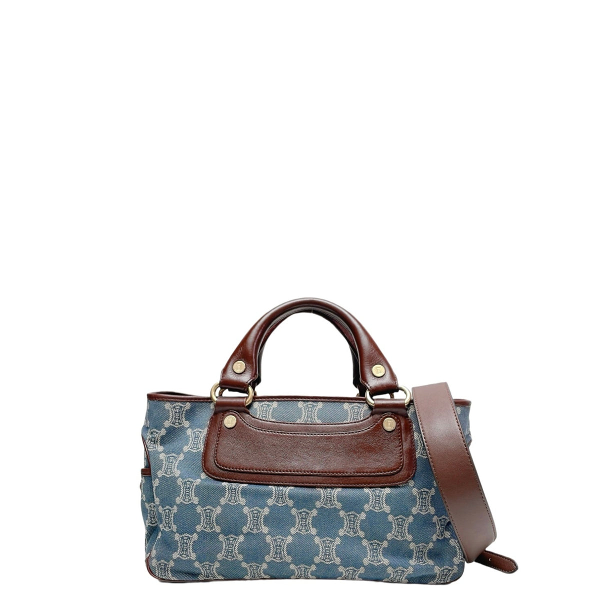 CELINE PARIS MACADAM DENIM BOOGIE BAG