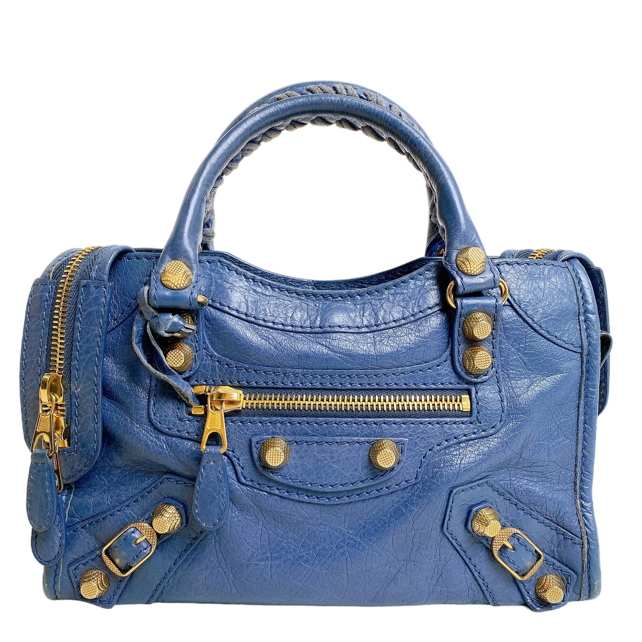 BALENCIAGA CITY MINI IN BLUE