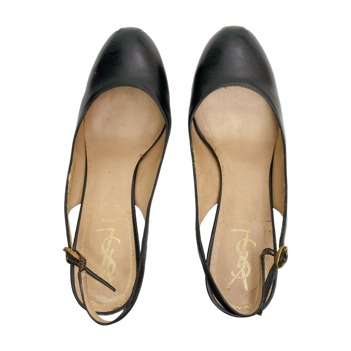YSL TRIBTOO SLINGBACK PLATFORM HEELS