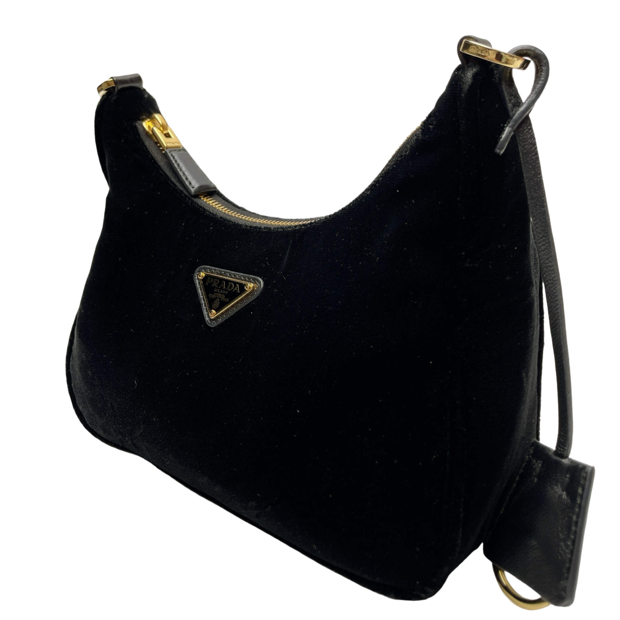 PRADA MINI VELVET SHOULDER BAG