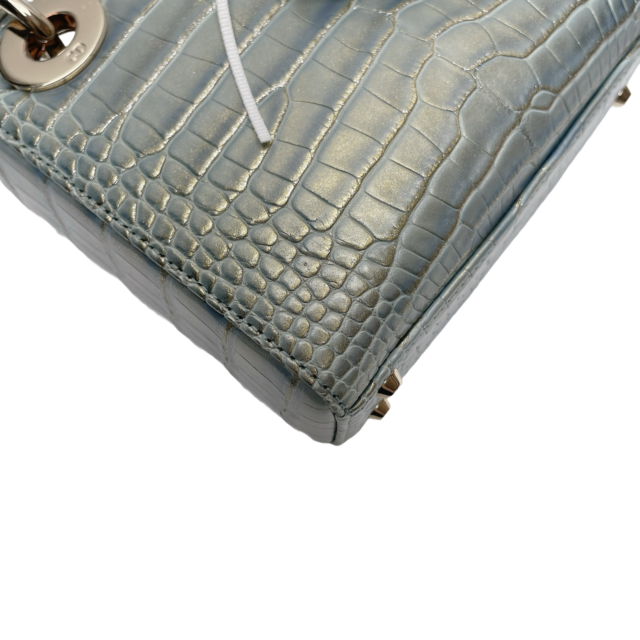 LADY DIOR SMALL ALLIGATOR
