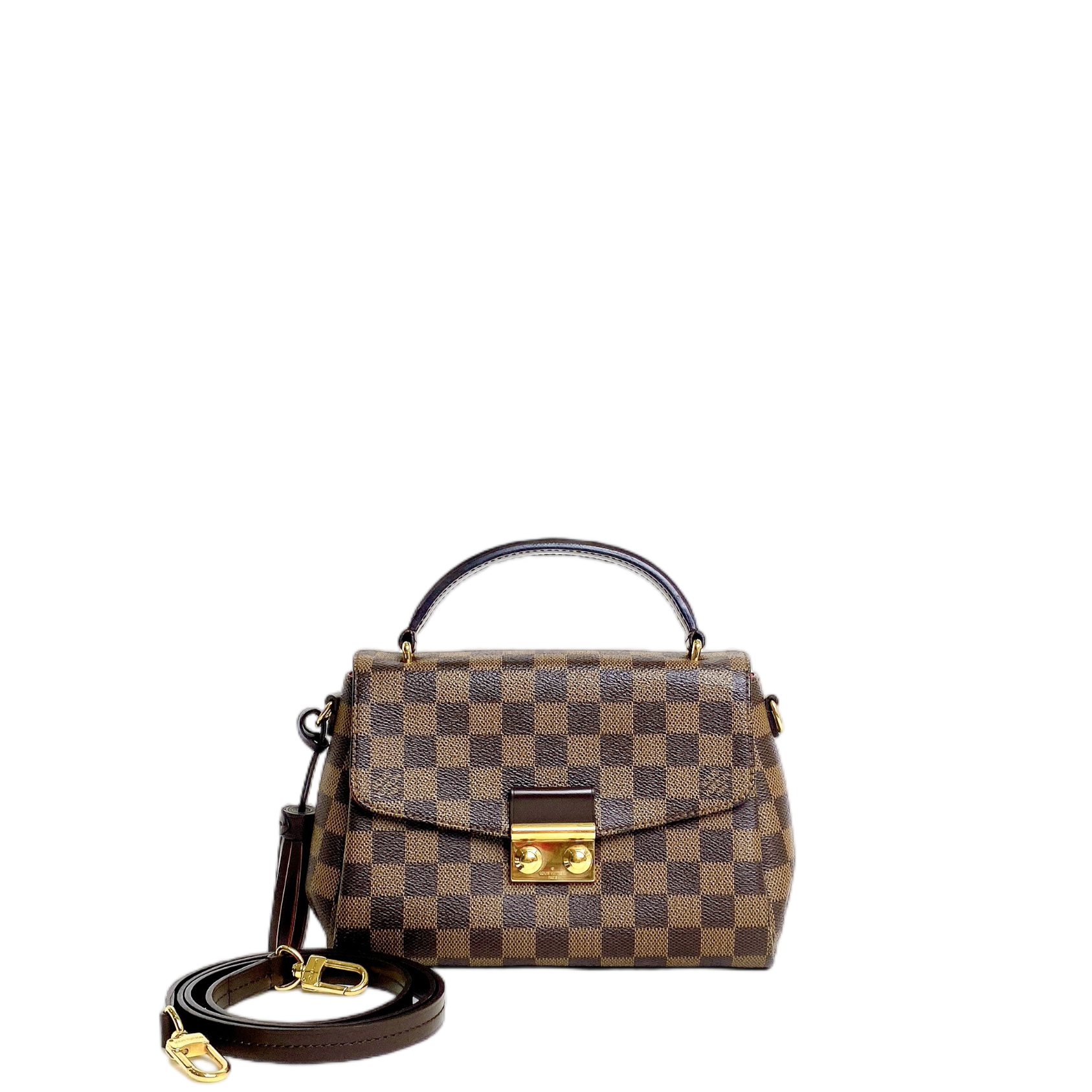 LV CROISETTE DAMIER EBENE