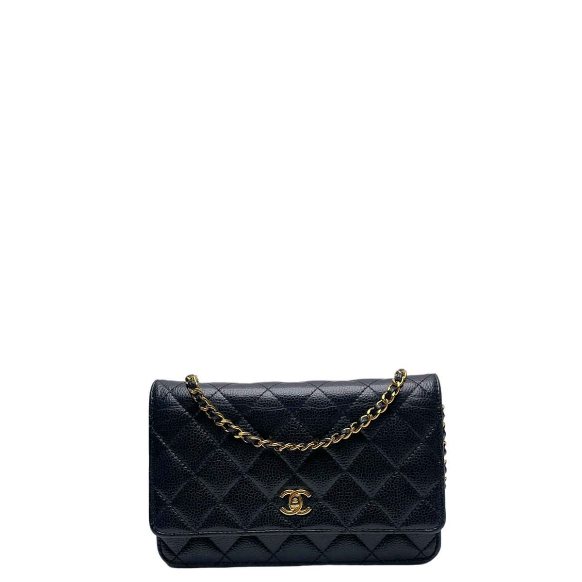 CHANEL WALLET TURN LOCK WALLET ON CHAIN