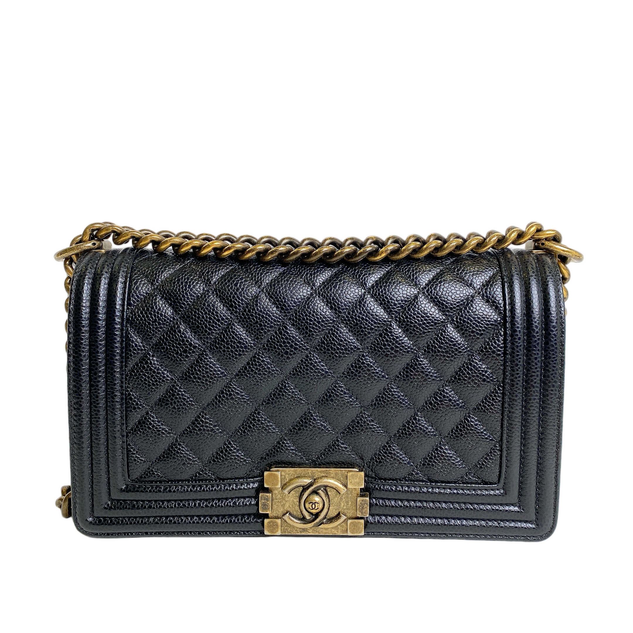 CHANEL LE BOY MEDIUM IN BLACK