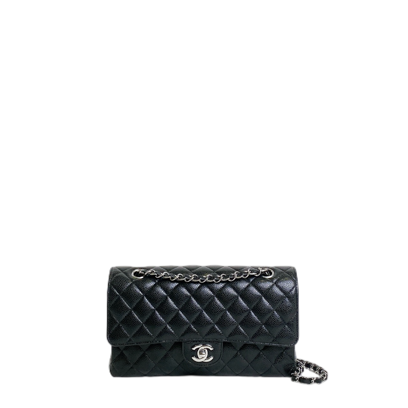 CHANEL MEDIUM CLASSIC FLAP IN CAVIAR
