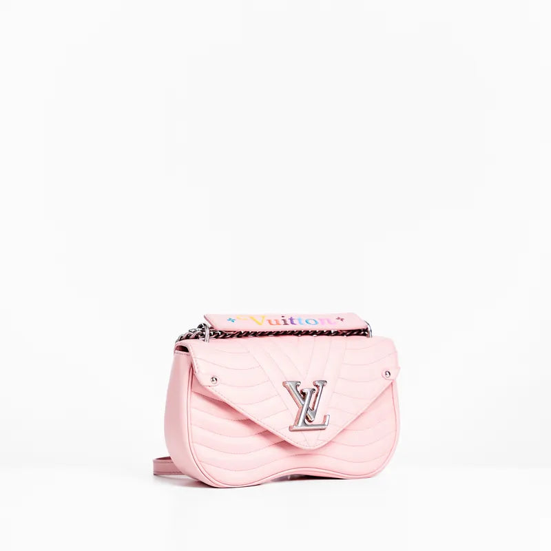 LV New Wave Chain Bag MM in Rose Pink