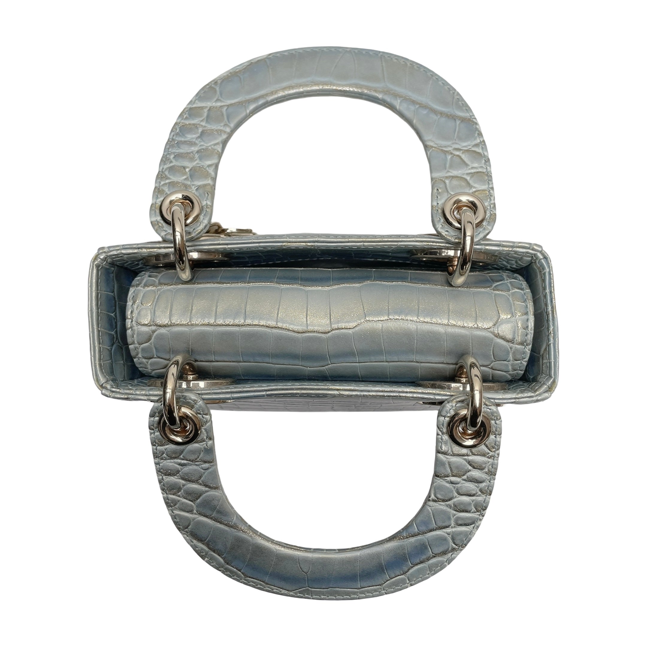 LADY DIOR SMALL ALLIGATOR