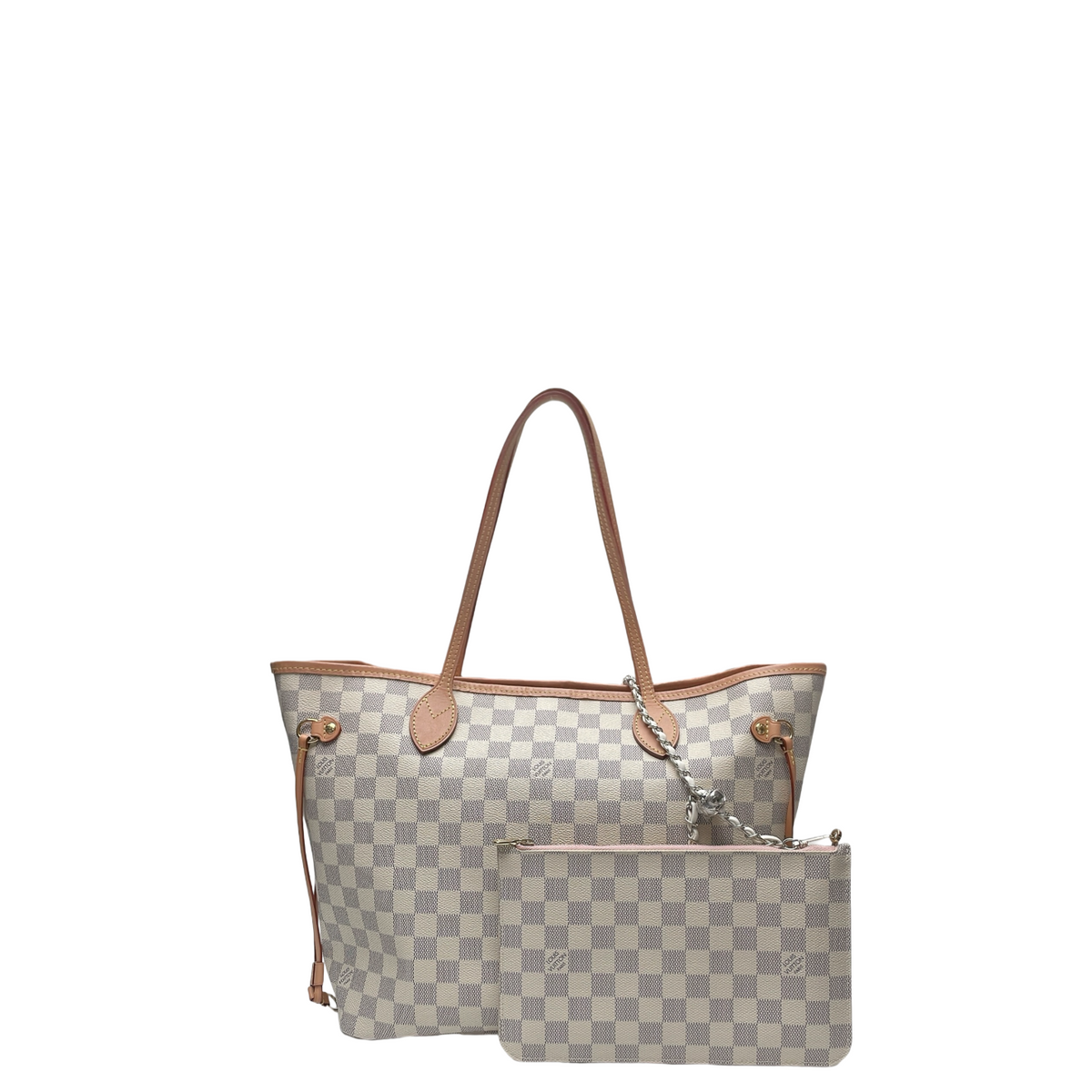 LV NEVERFULL DAMIER AZUR  MM