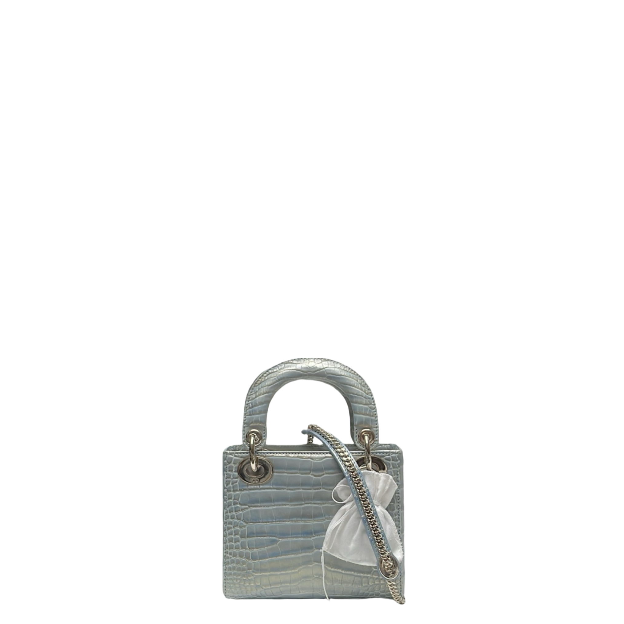 LADY DIOR SMALL ALLIGATOR