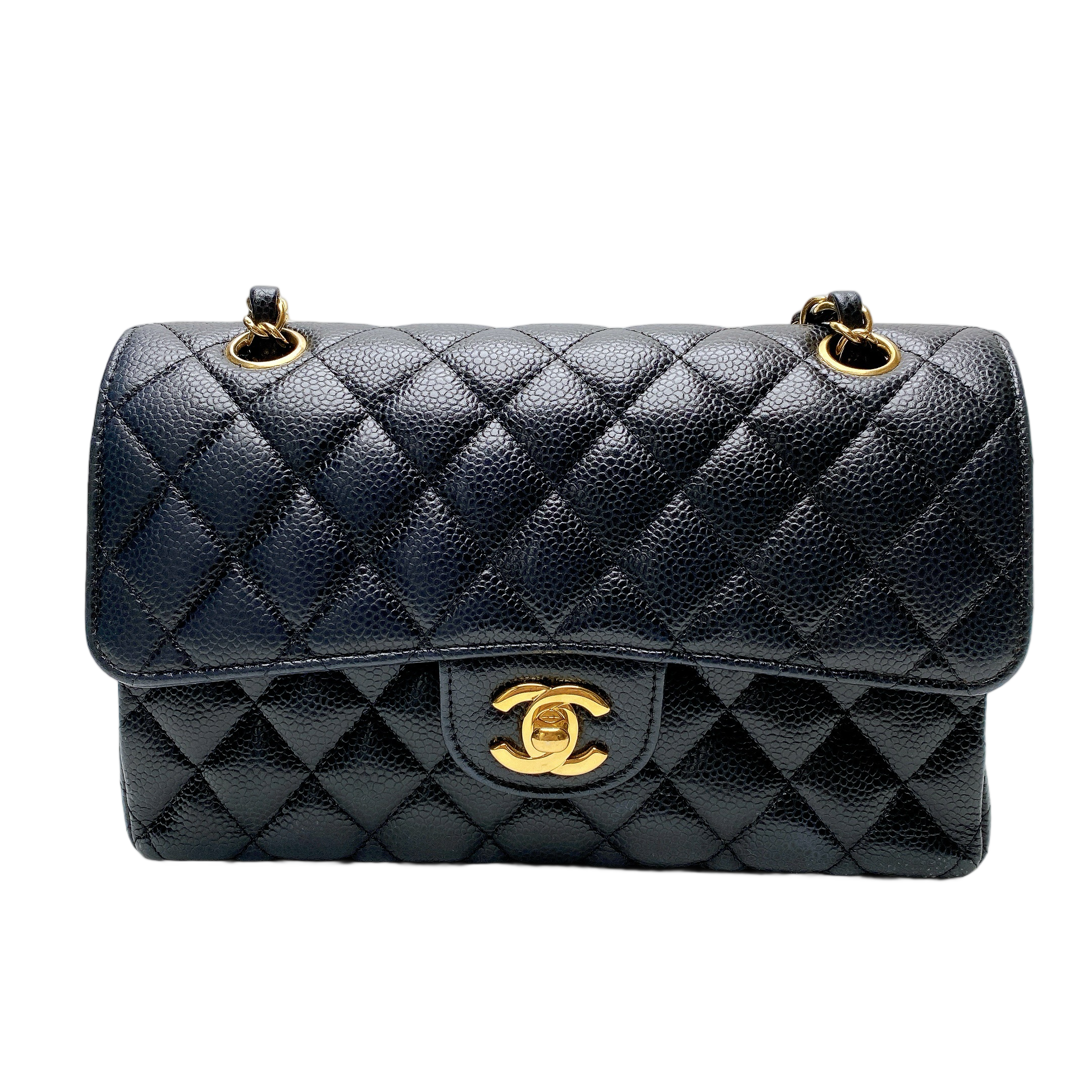 CHANEL CF SMALL CAVIAR IN GHW