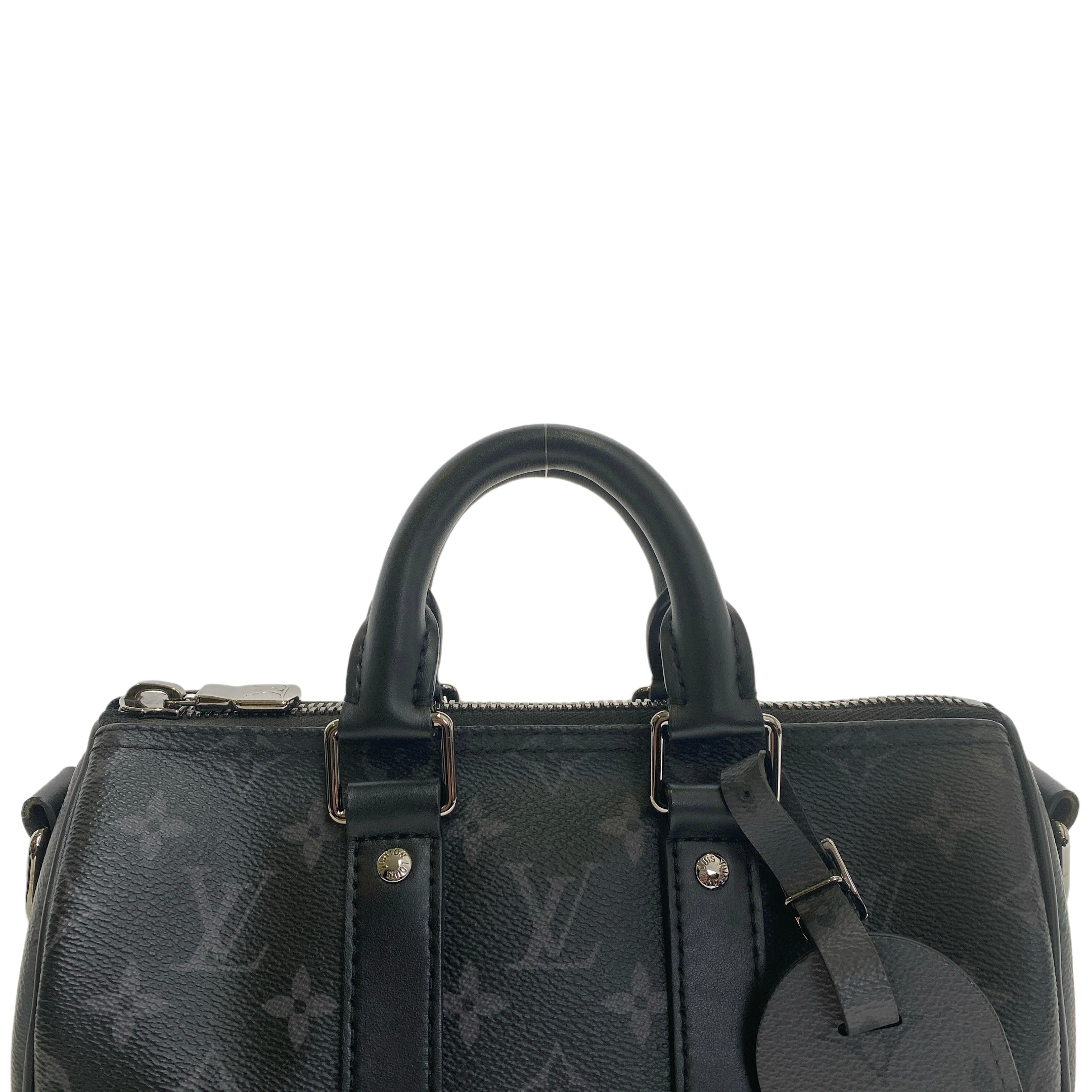 LV KEEPALL BANDOULIERE 25 MONOGRAM ECLIPSE
