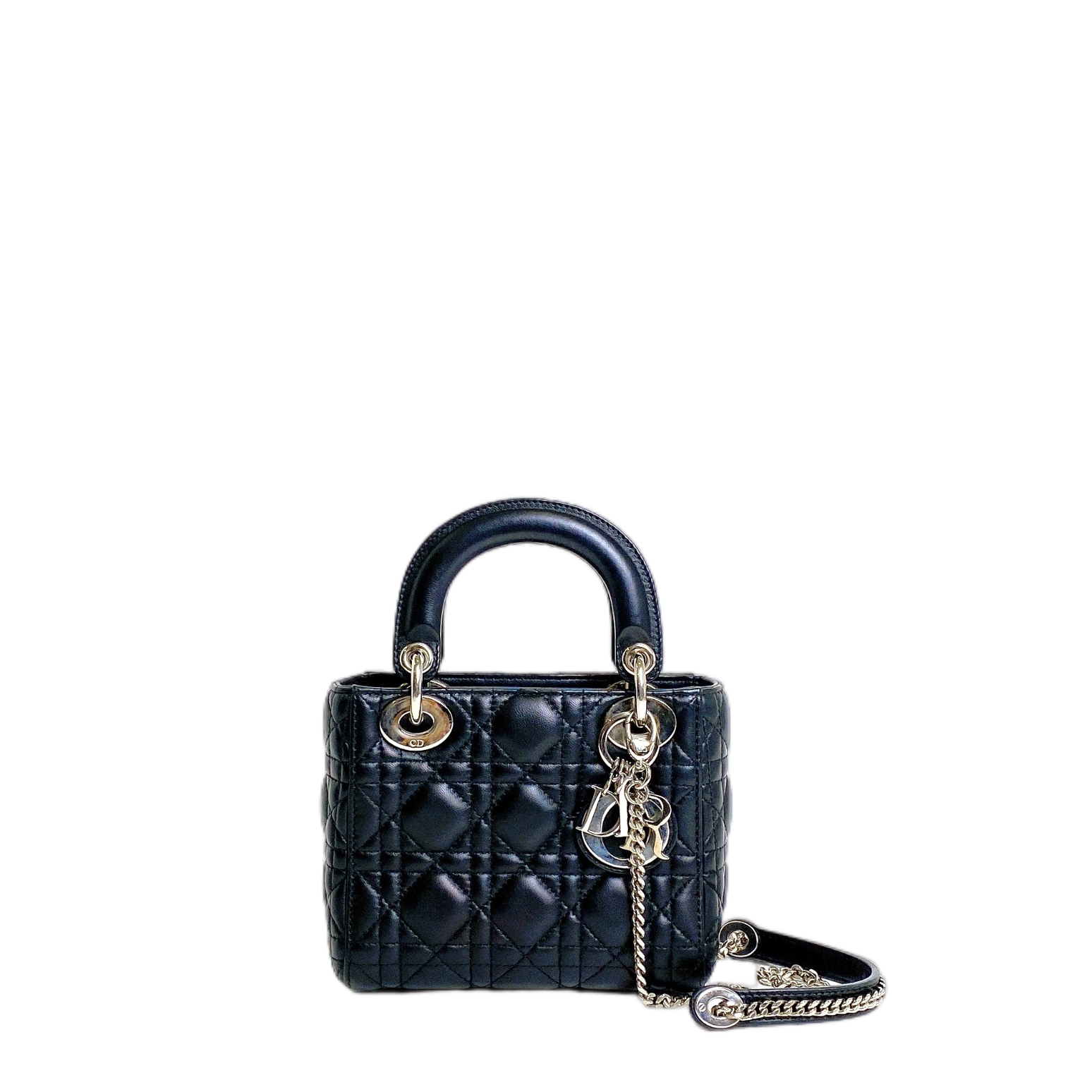LADY DIOR MINI IN BLACK