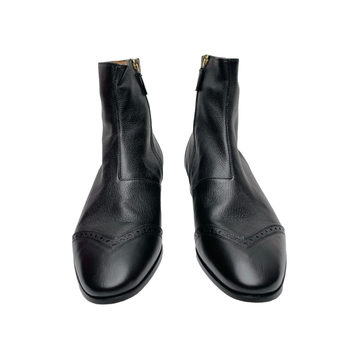 GUCCI AUROVILLE HALF HORSEBIT WINGTIP ANKLE BOOTS