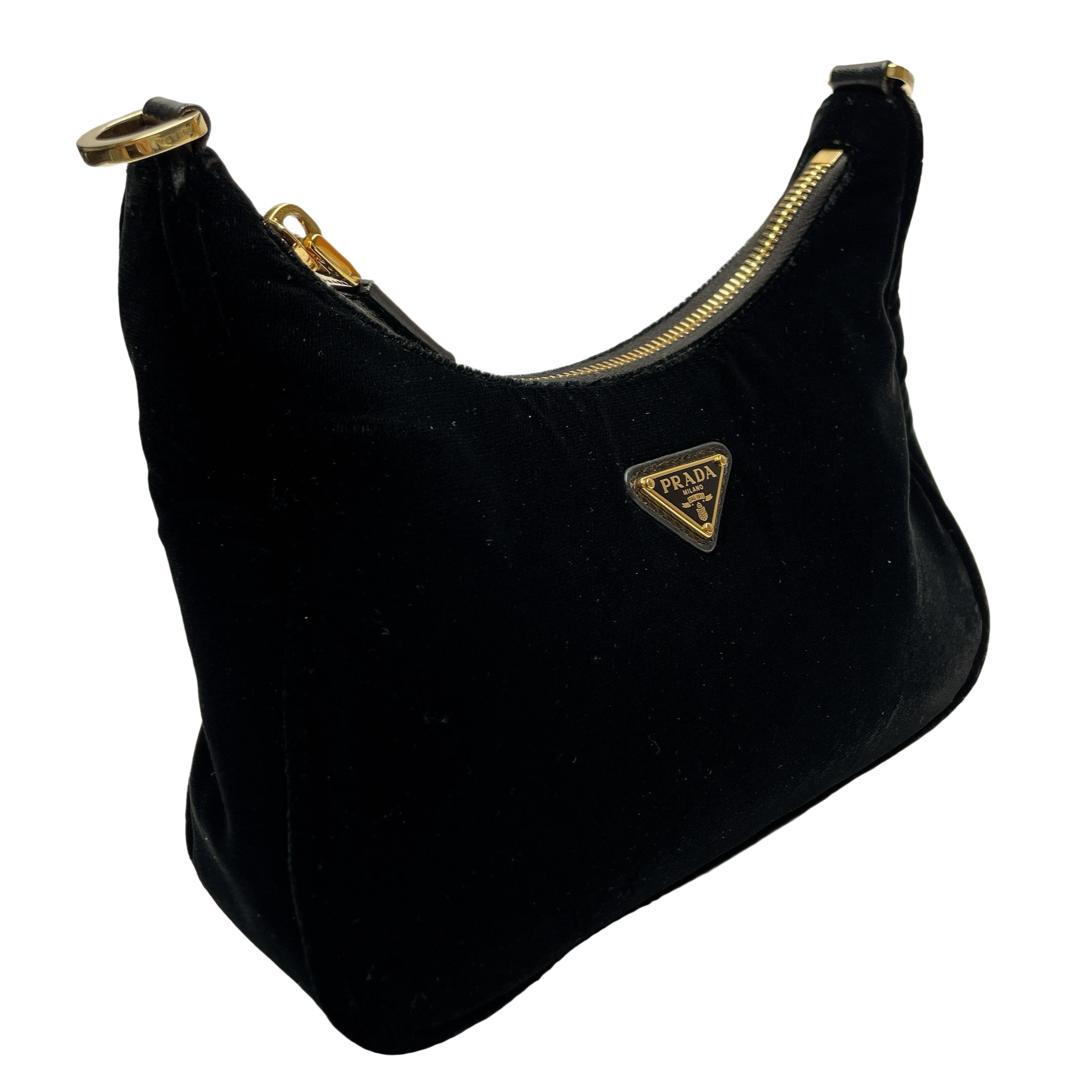 PRADA MINI VELVET SHOULDER BAG