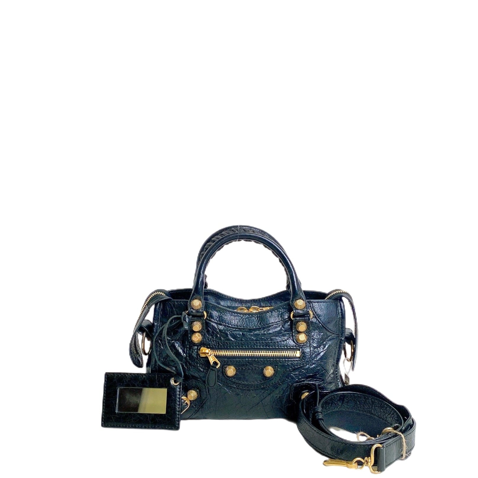 BALENCIAGA CITY MINI IN BLACK