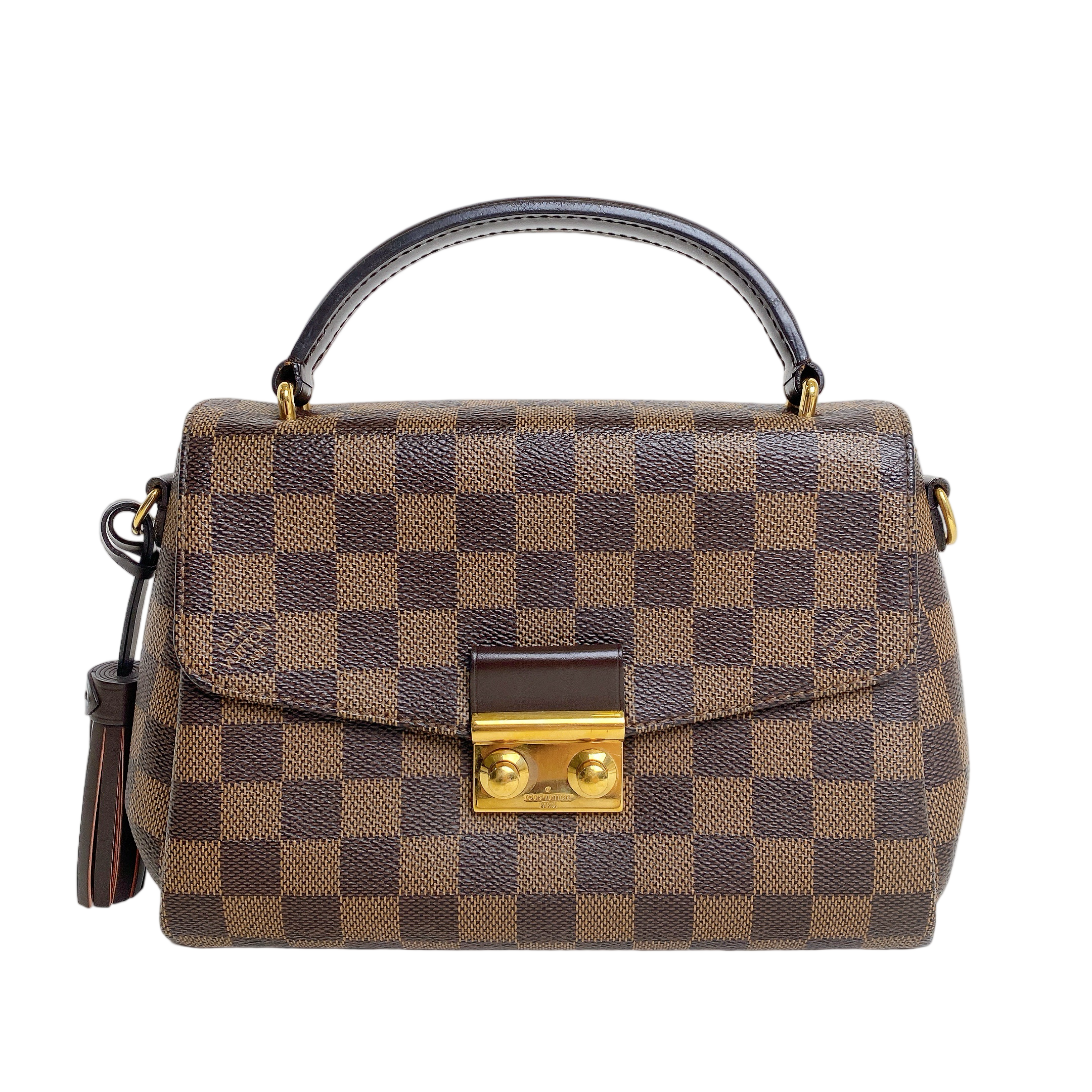 LV CROISETTE DAMIER EBENE