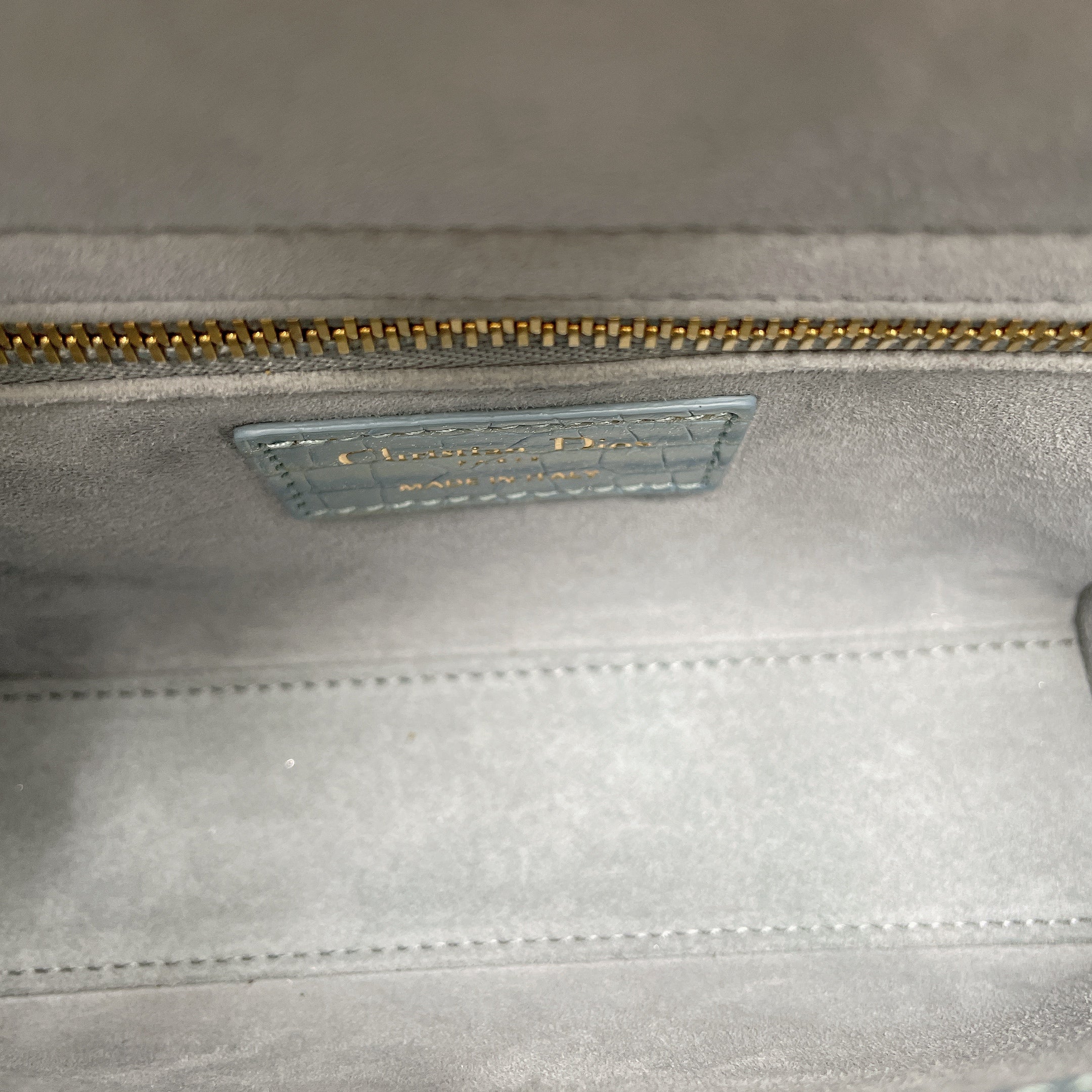 LADY DIOR SMALL ALLIGATOR