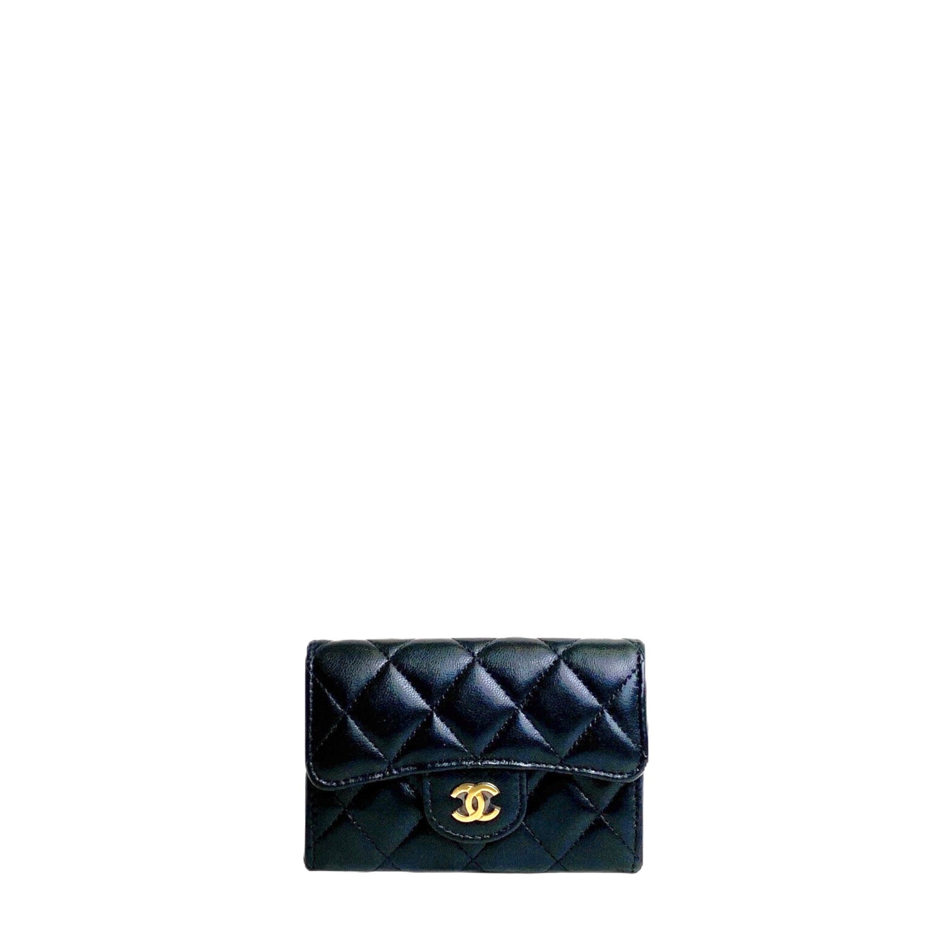 CHANEL CF CARD HOLDER LAMBSKIN