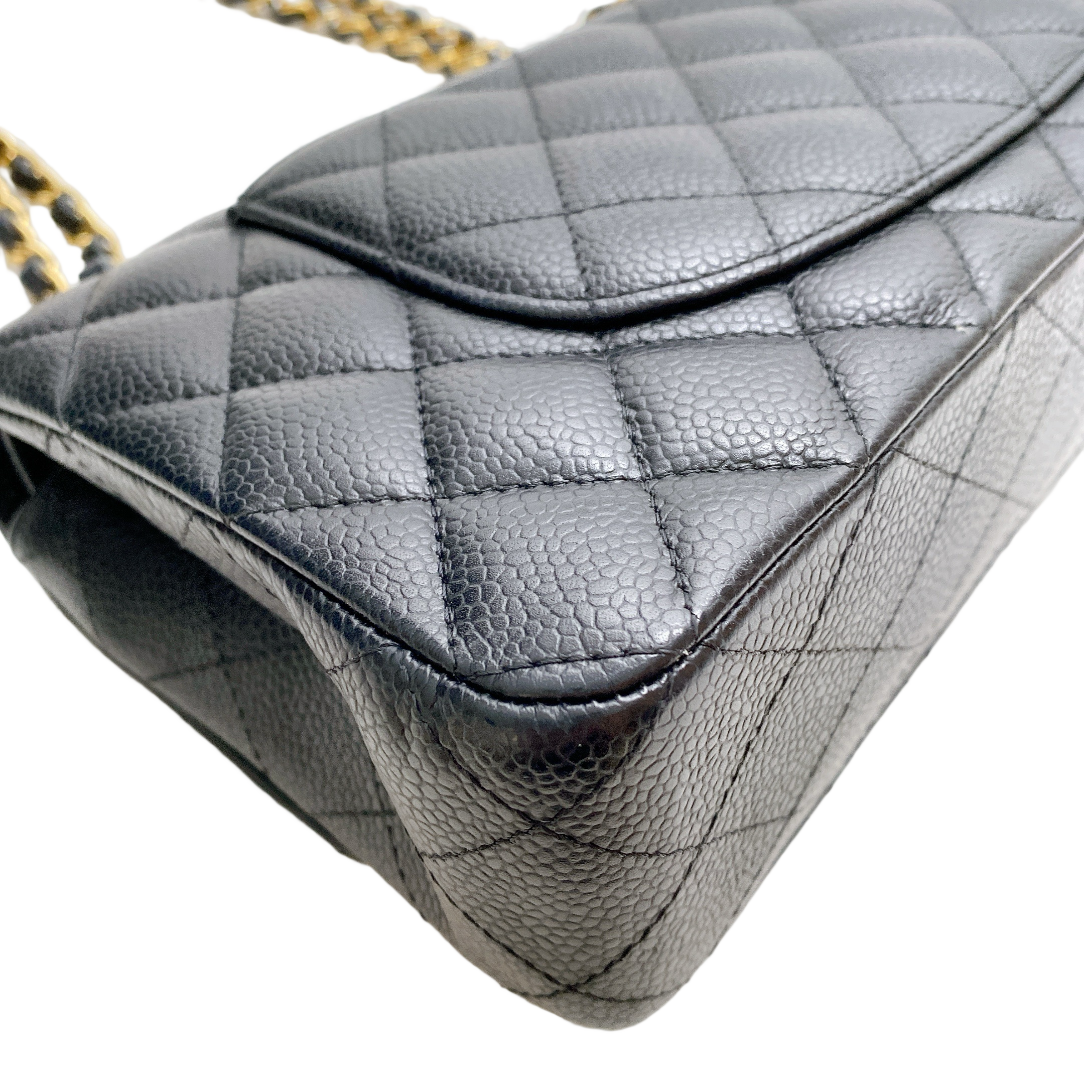 CHANEL CF MEDIUM CAVIAR IN GHW