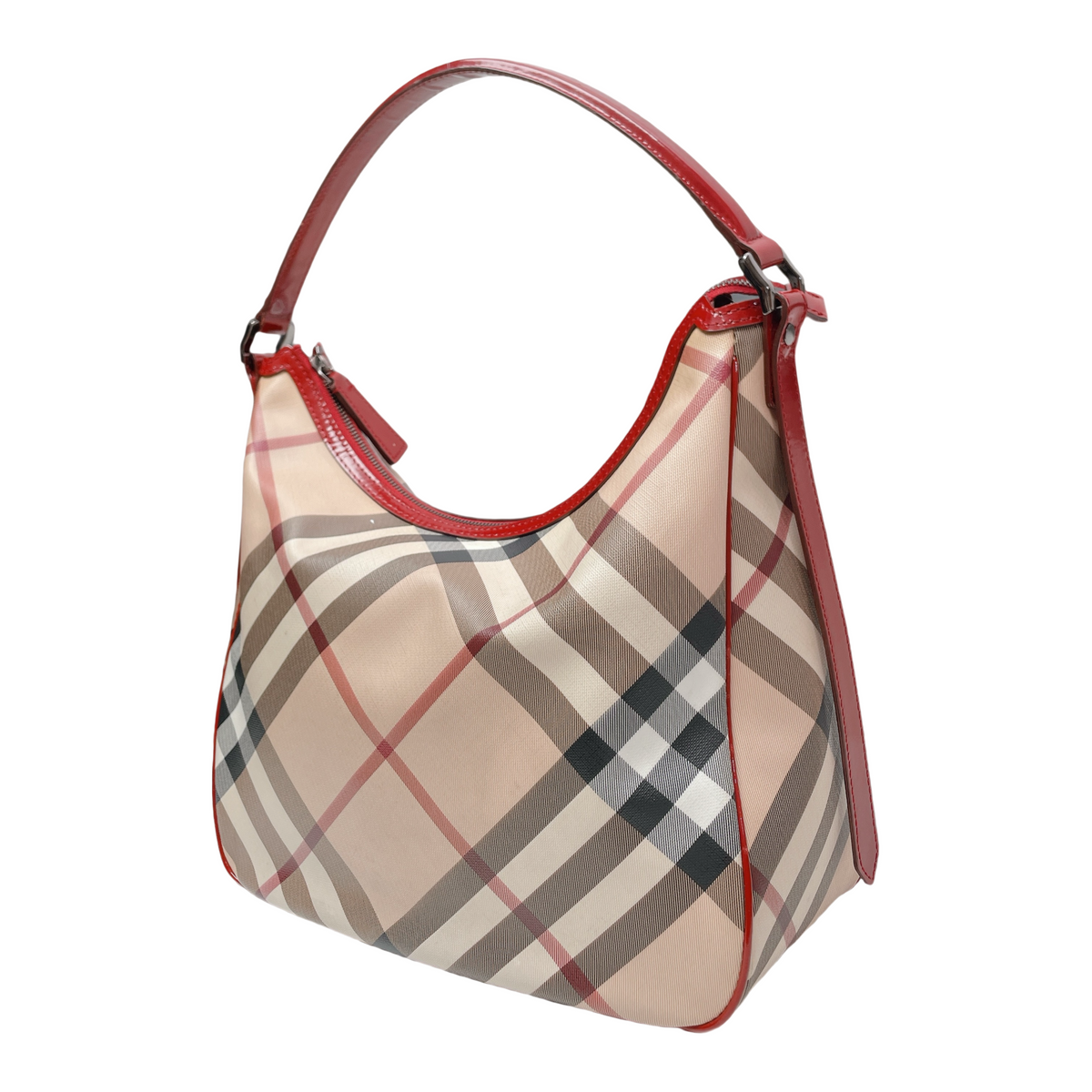 BURBERRY NOVA CHECK HOBO BAG
