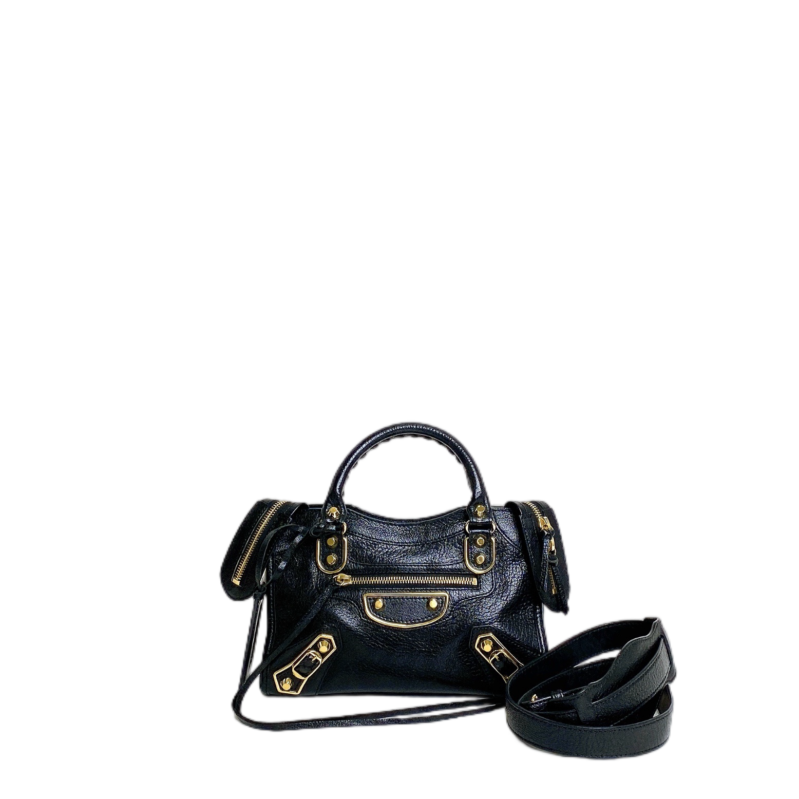 BALENCIAGA CITY MINI IN BLACK