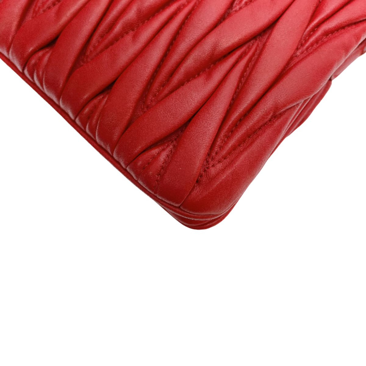MIUMIU MATELASSÉ LEATHER SHOULDER BAG