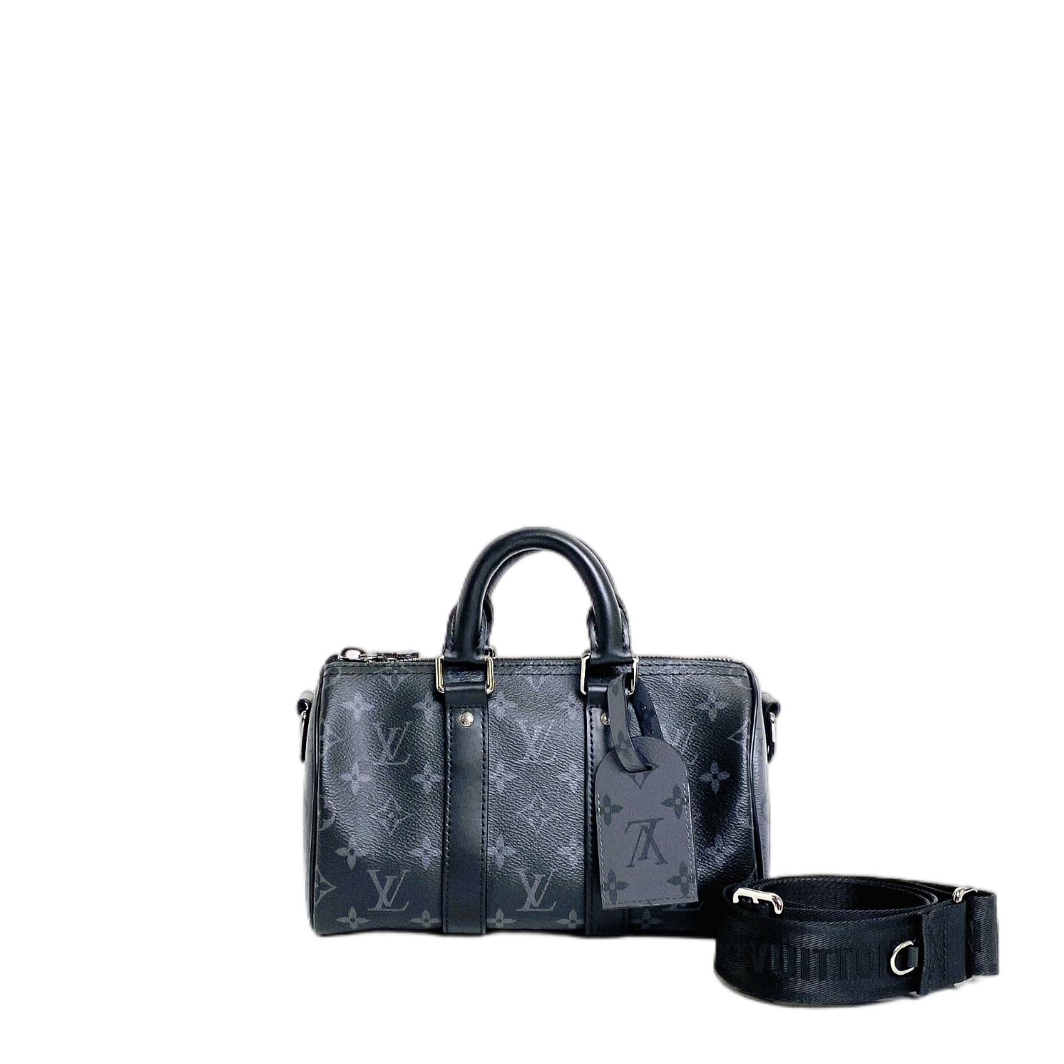 LV Keepall Bandouliere 25 Monogram Eclipse