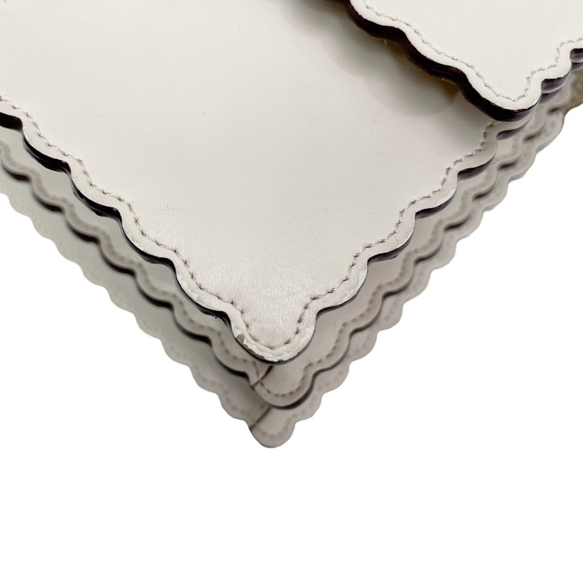FENDI IVORY SCALLOPED