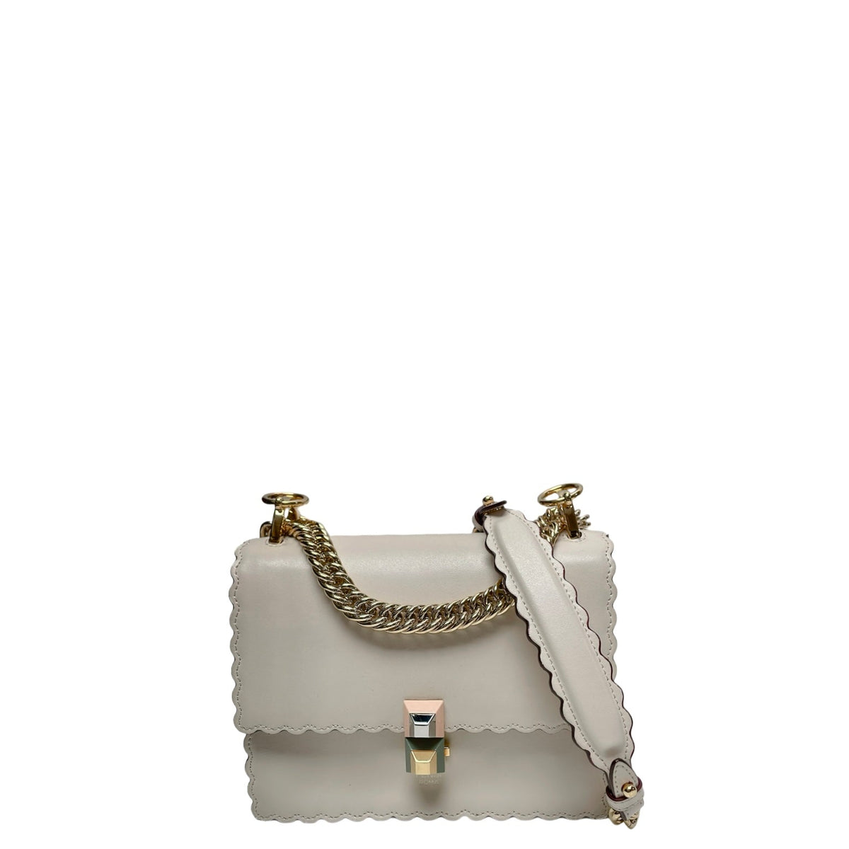 FENDI IVORY SCALLOPED