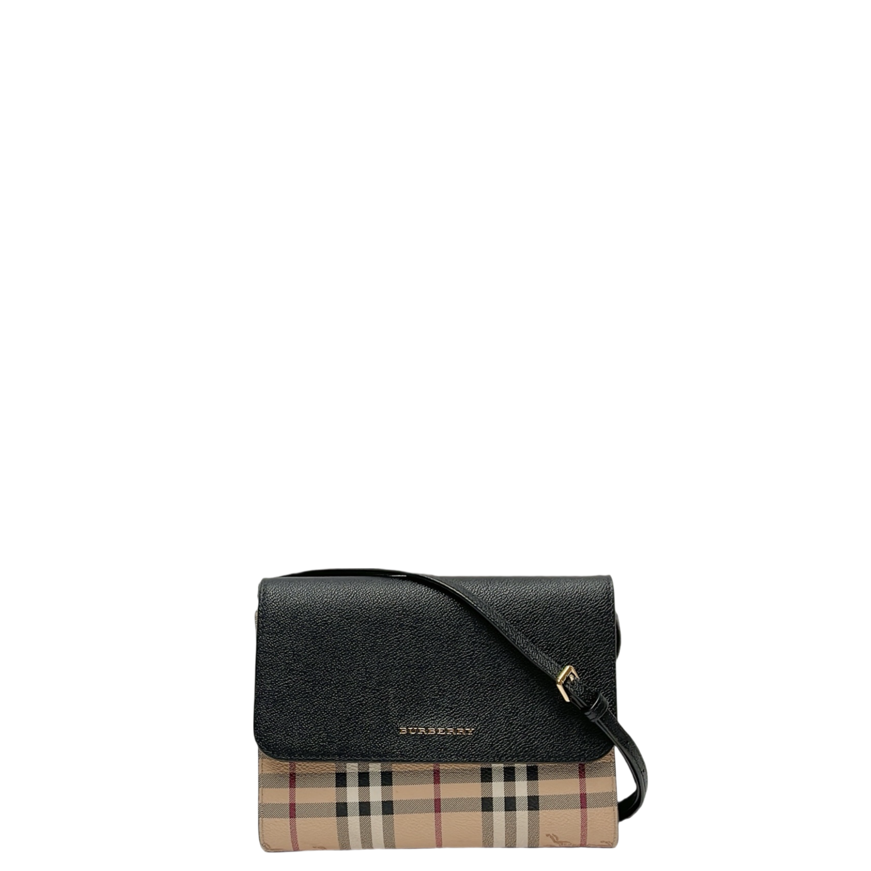 BURBERRY HAYMARKET CHECK LOXLEY SMALL BAG