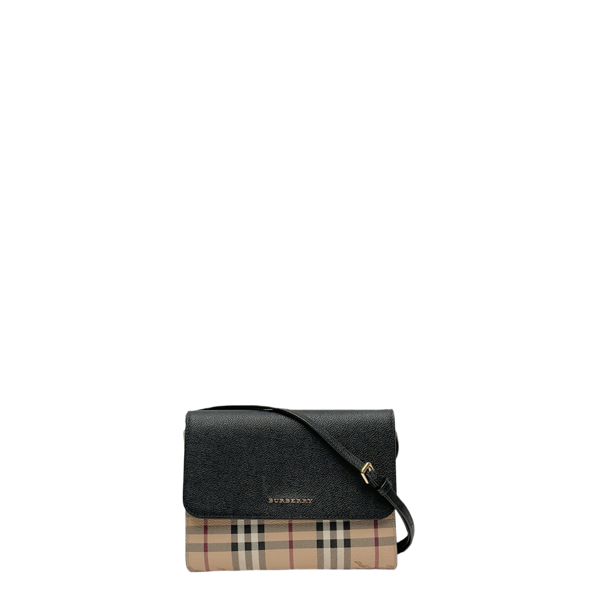 BURBERRY HAYMARKET CHECK LOXLEY SMALL BAG