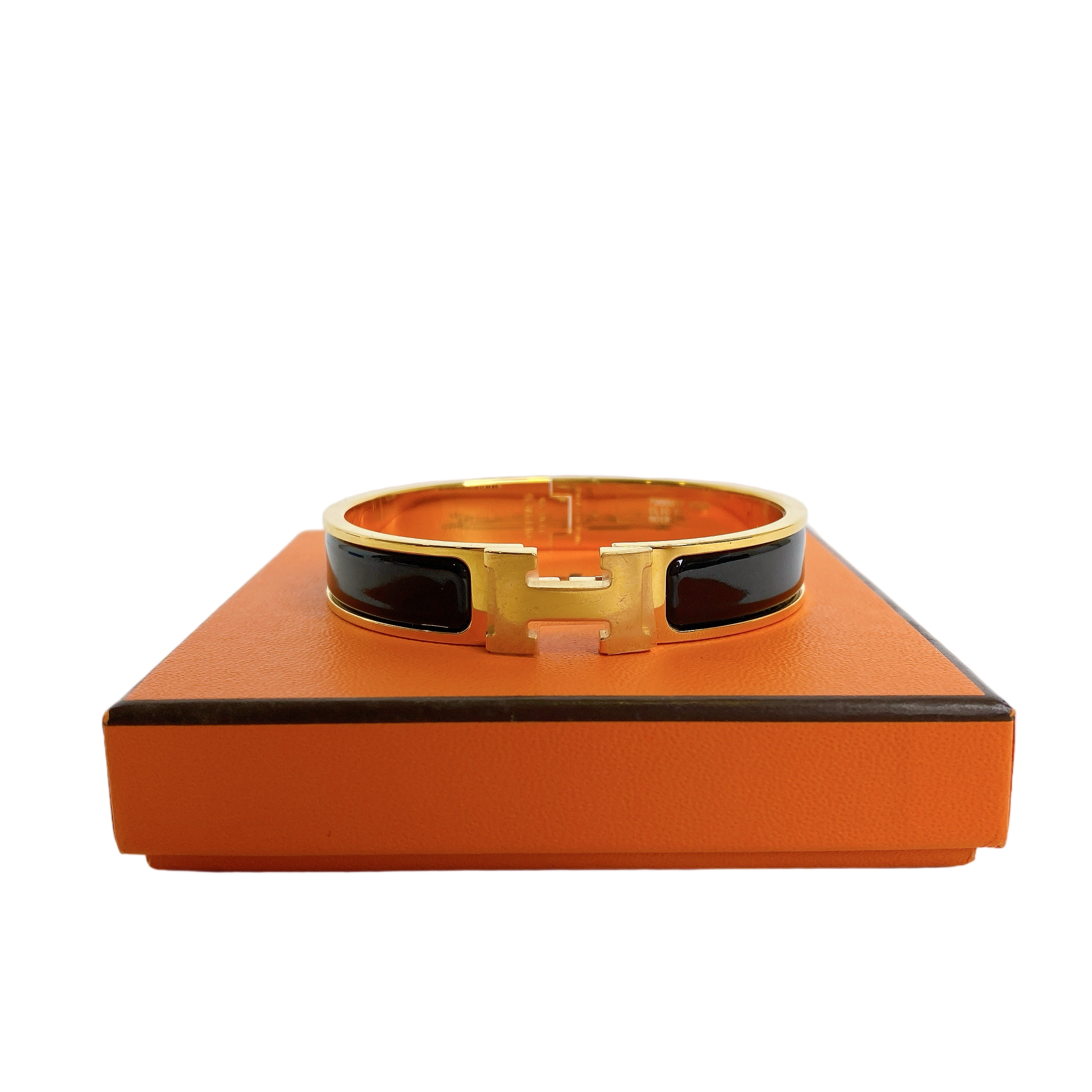 HERMES BRACELET BLACK GHW