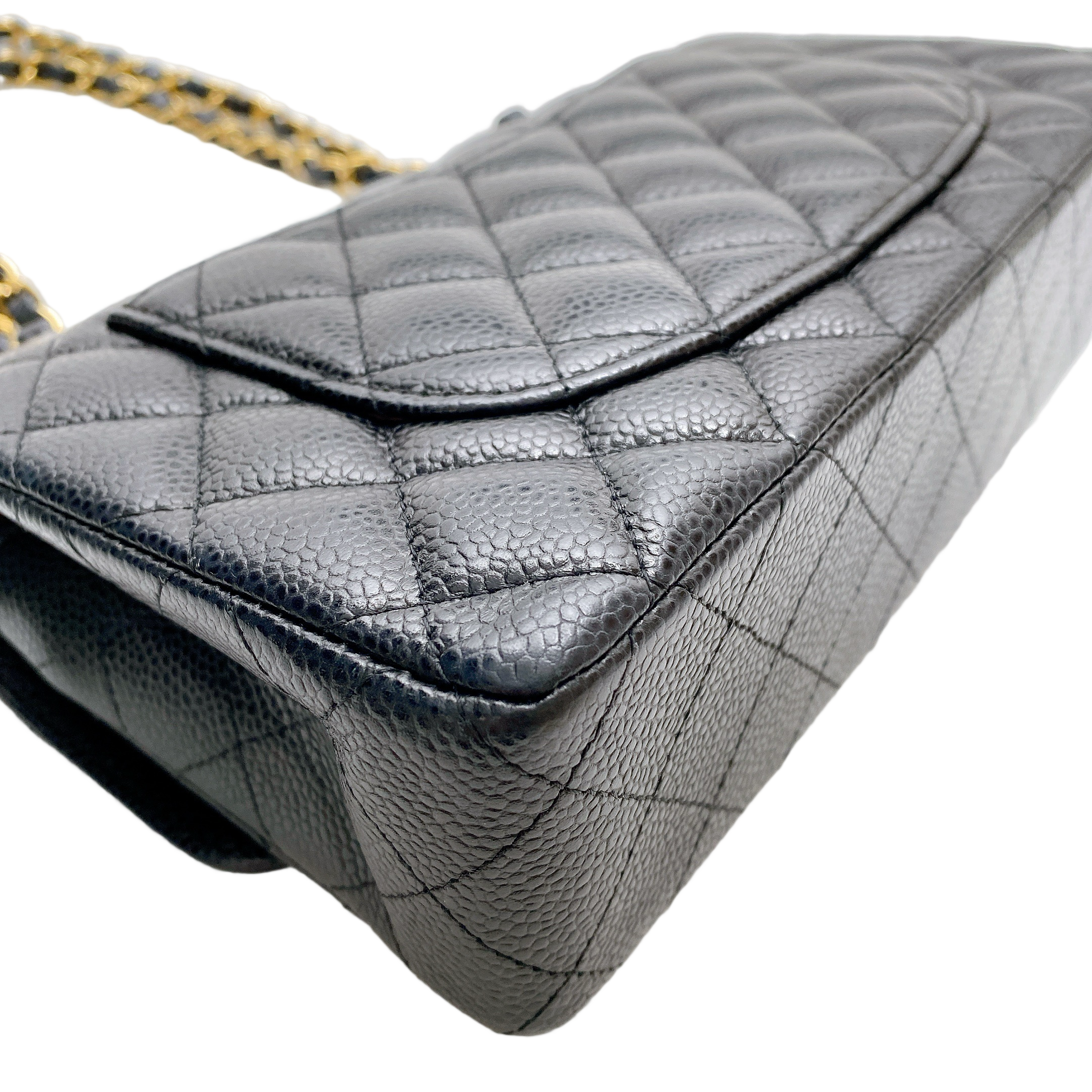 CHANEL CF SMALL CAVIAR IN GHW