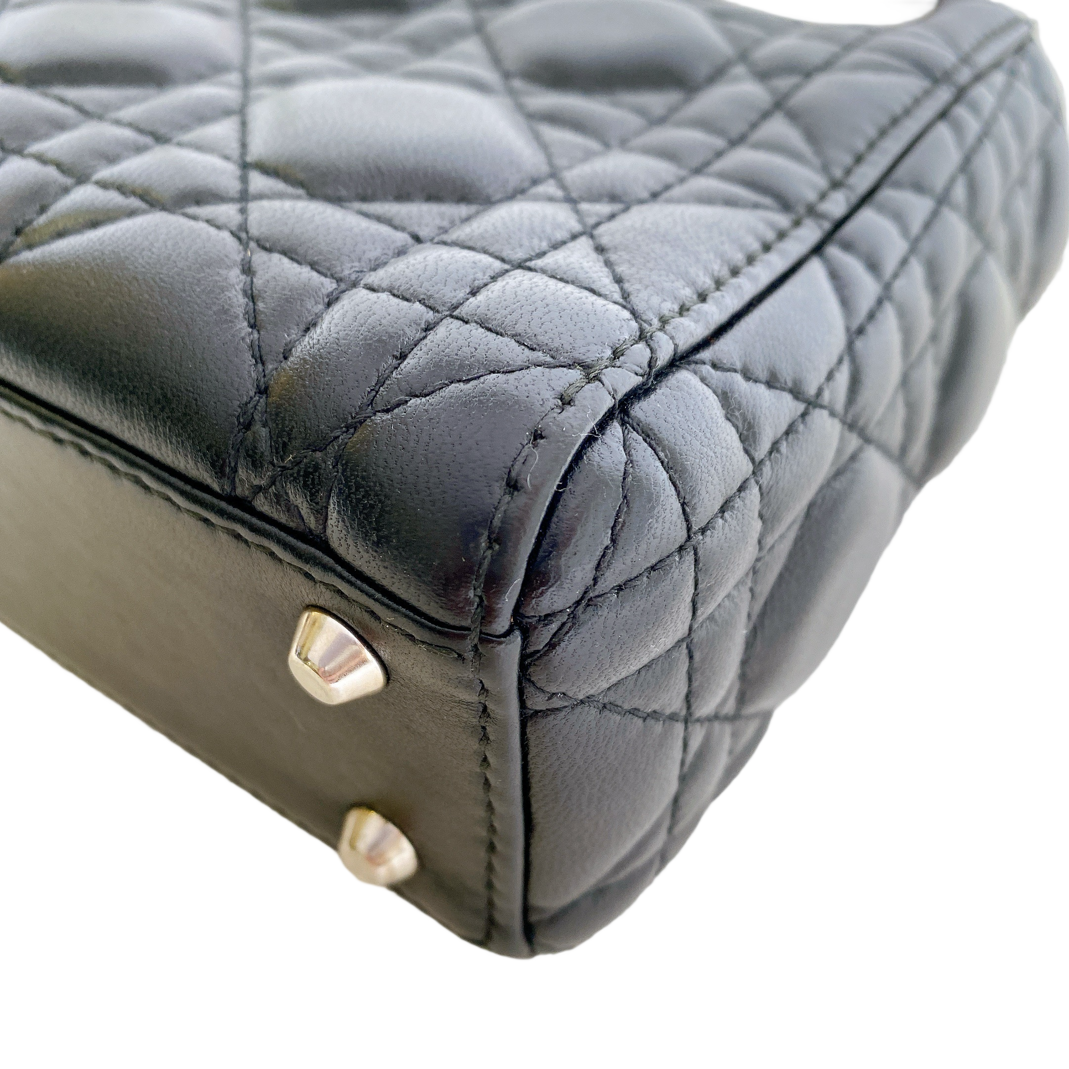 LADY DIOR MINI IN BLACK