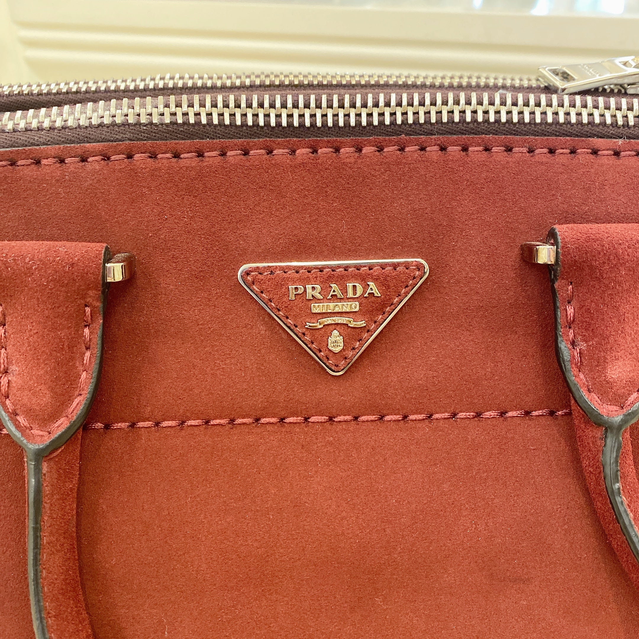 New Prada Fuoco Red Saffiano Leather Gold Hearts Pouch Wristlet Bag 1NE007  - Walmart.com
