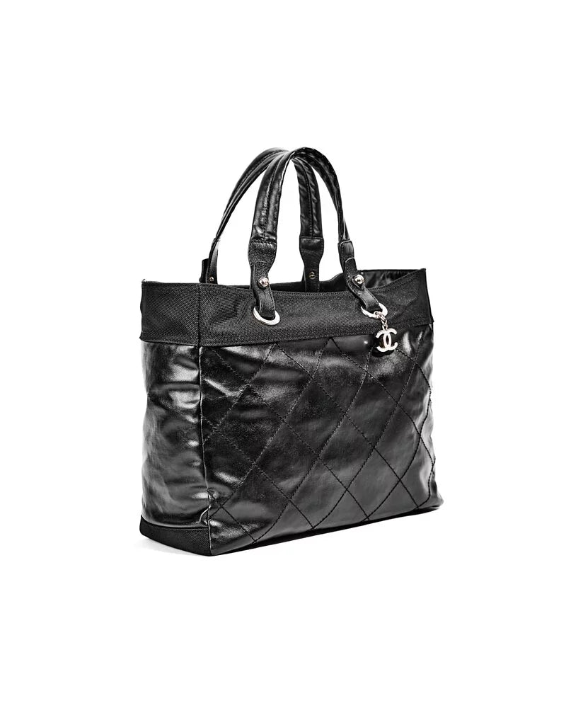 Chanel Black MM Biarritz Tote Bag