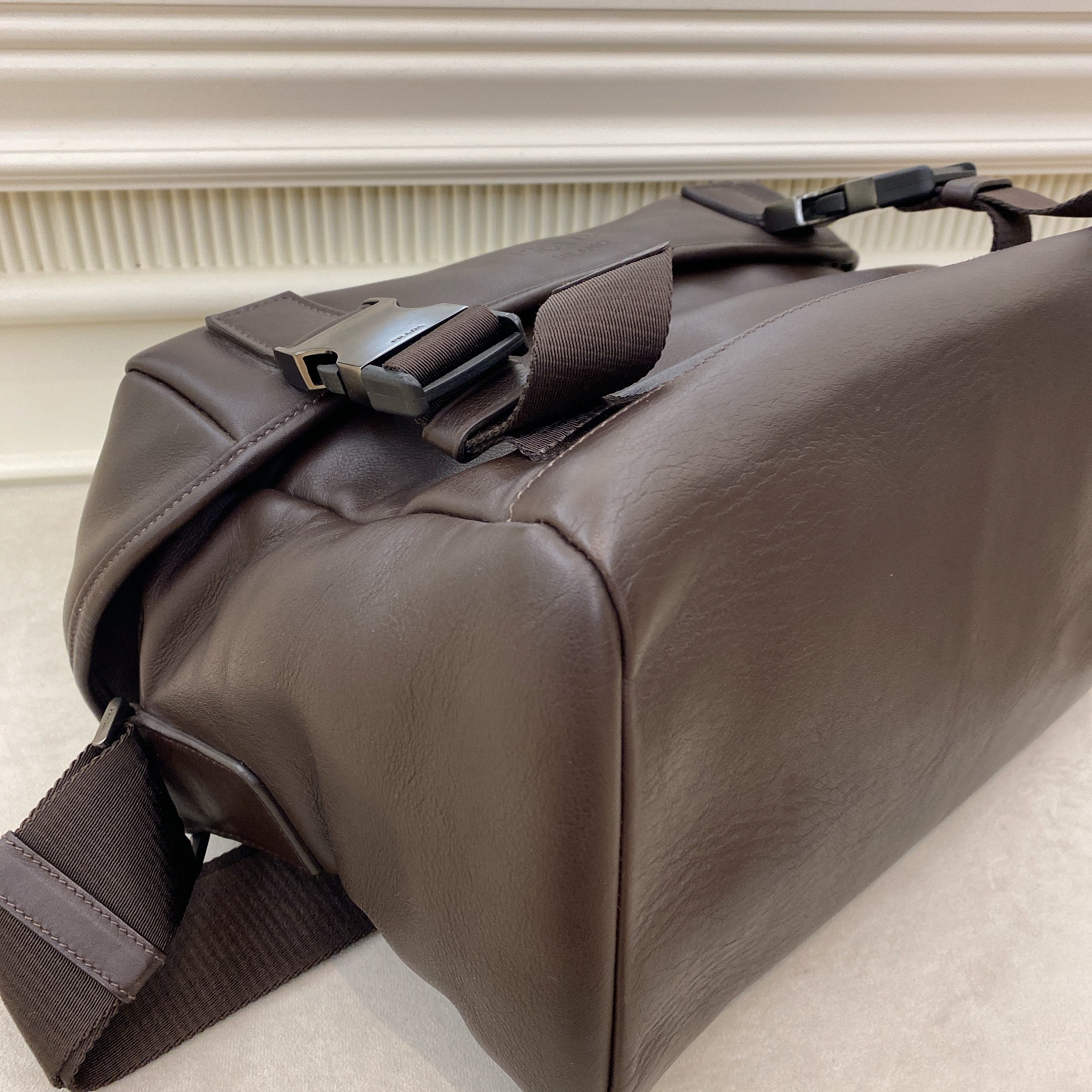 Prada Calfskin Messenger Bag