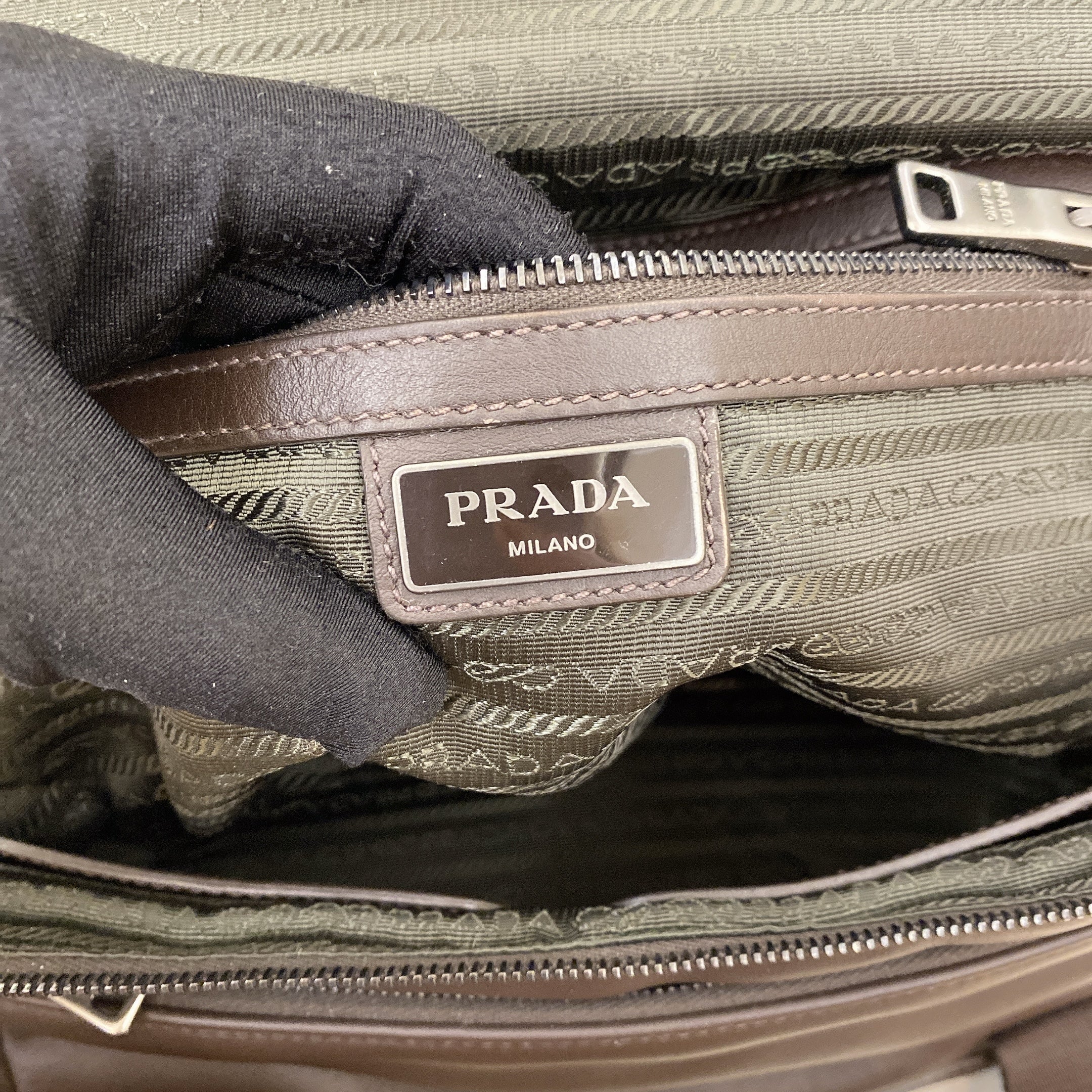 Prada Calfskin Messenger Bag