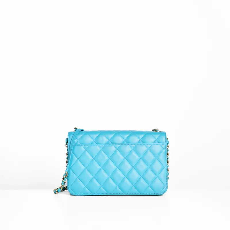 Chanel CC Matelasse Lambskin Flap Bag