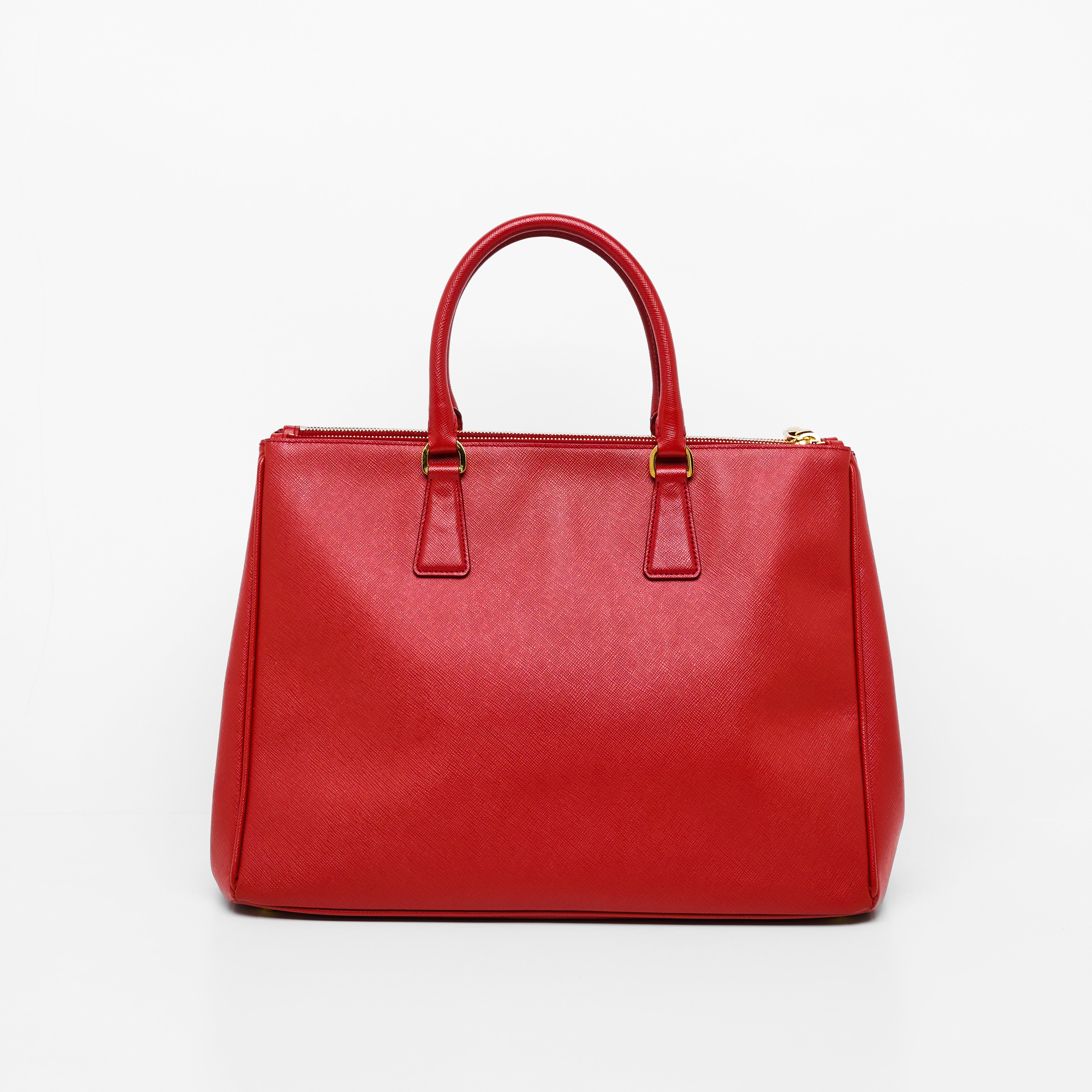 Prada Galleria Saffiano Bag In Red