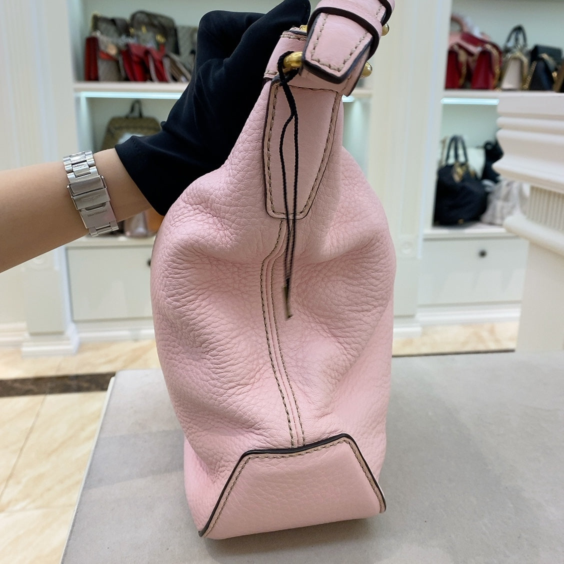 MCM Pink Hobo