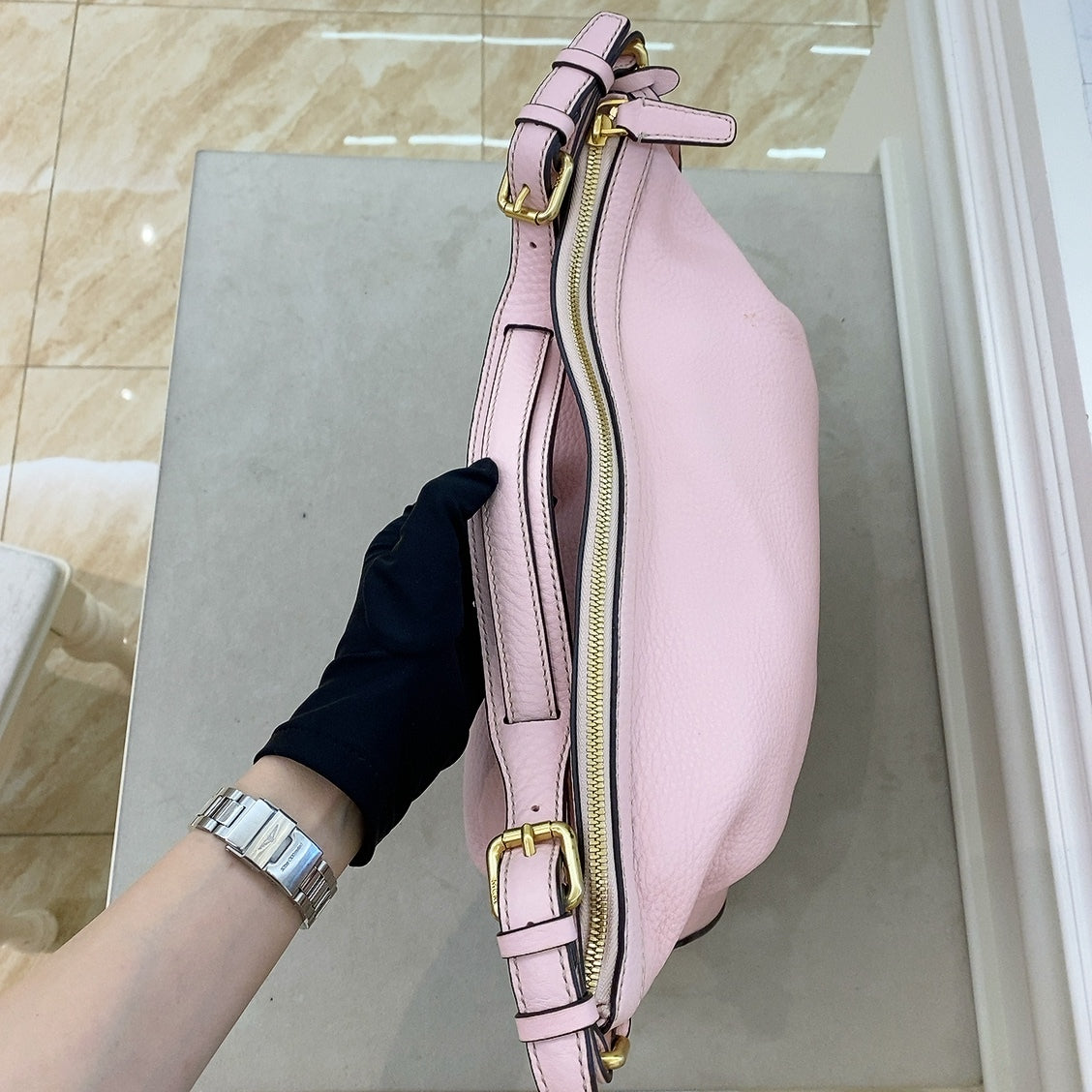 MCM Pink Hobo