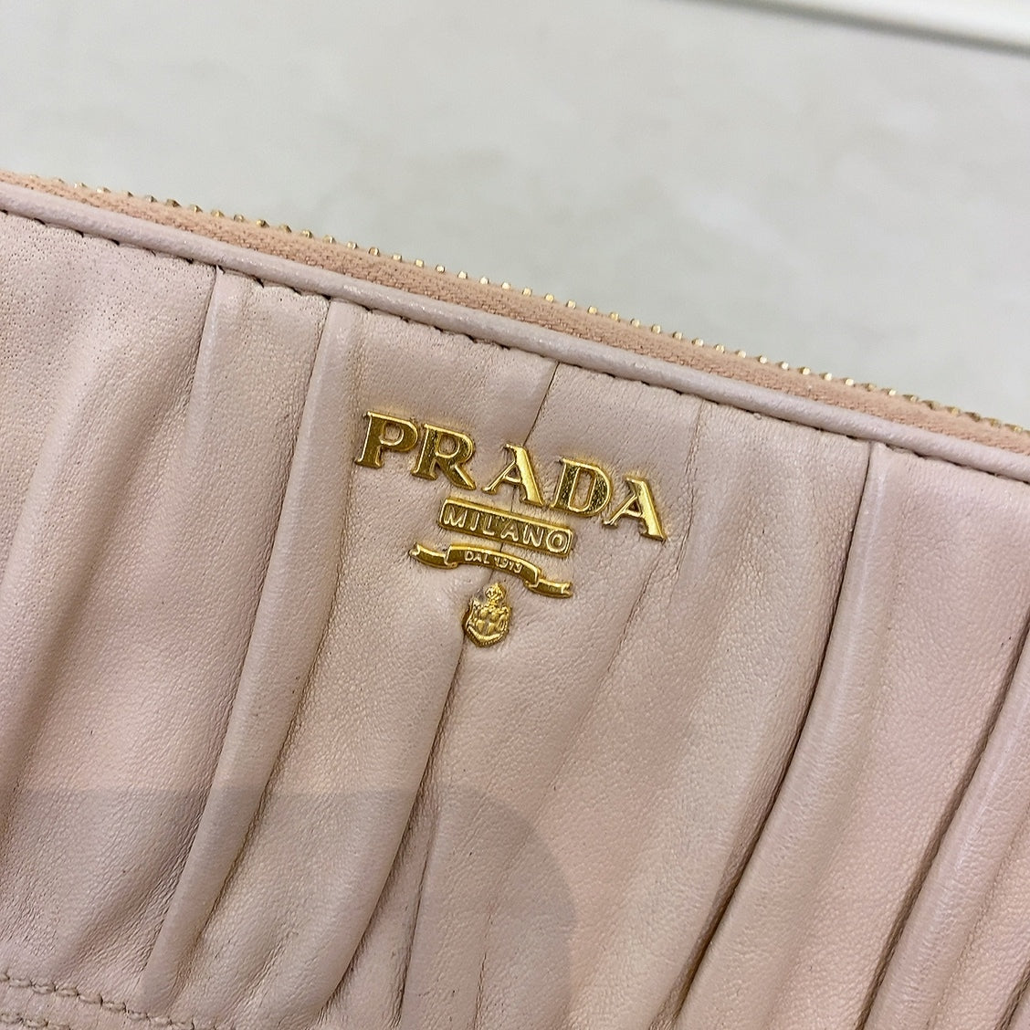 Prada nappa gaufre wallet best sale