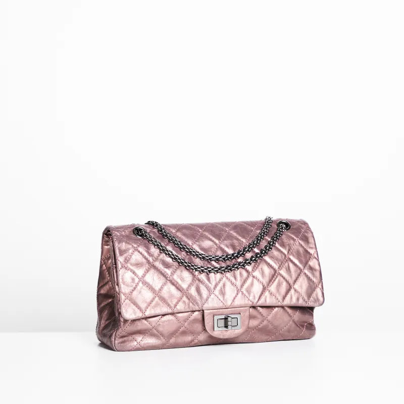 Chanel 2.55 Jumbo in Metallic Rose Pink