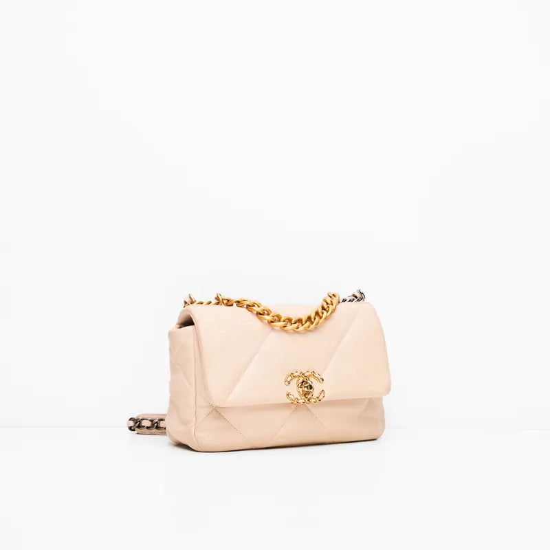 Chanel 19 Small in Beige