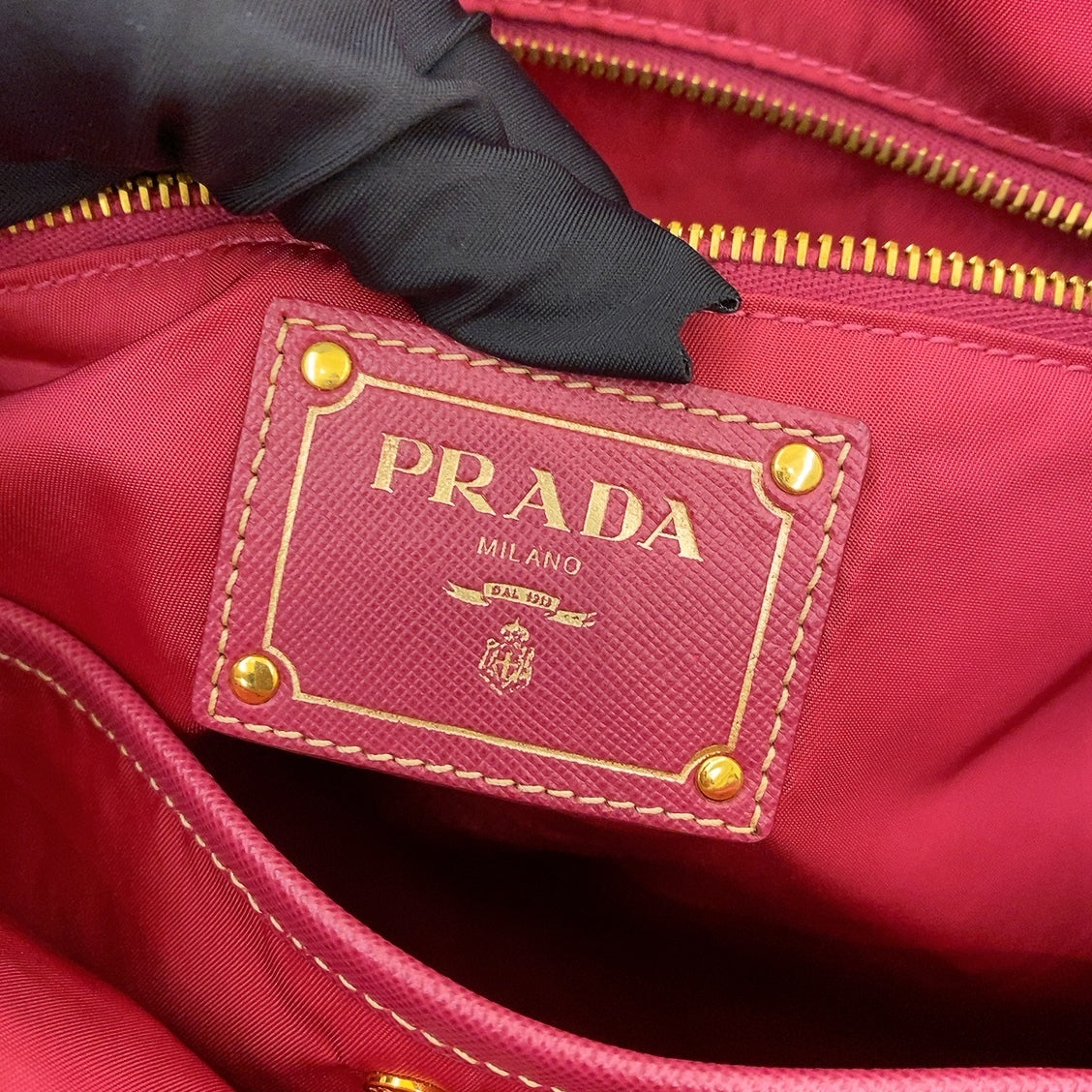 Prada Pink Nylon Tote Bag